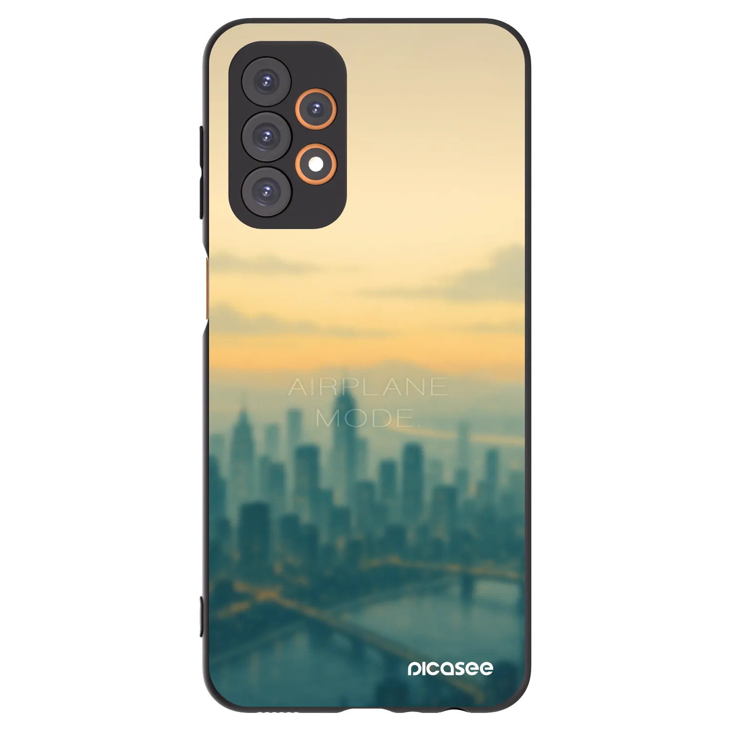 Picasee Μαύρη θήκη σιλικόνης για Samsung Galaxy A23 A235F 4G - Airplane mode