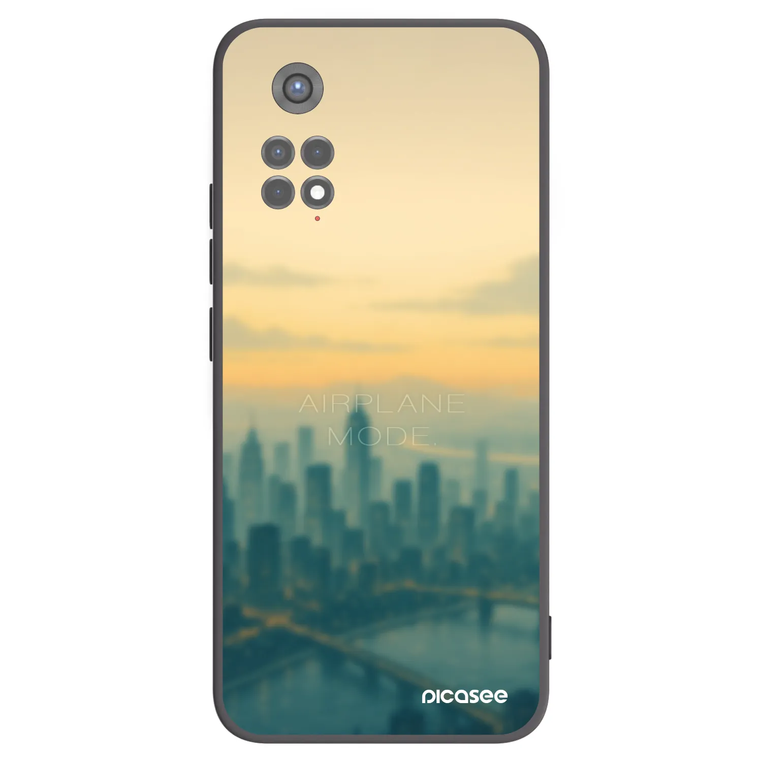 Picasee Μαύρη θήκη σιλικόνης για Xiaomi Redmi Note 11S 5G - Airplane mode