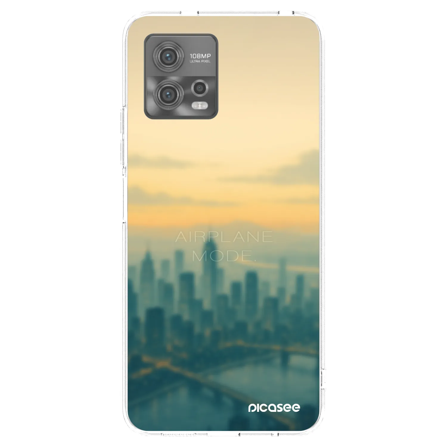 Picasee διαφανής θήκη σιλικόνης Motorola Moto G72 - Airplane mode
