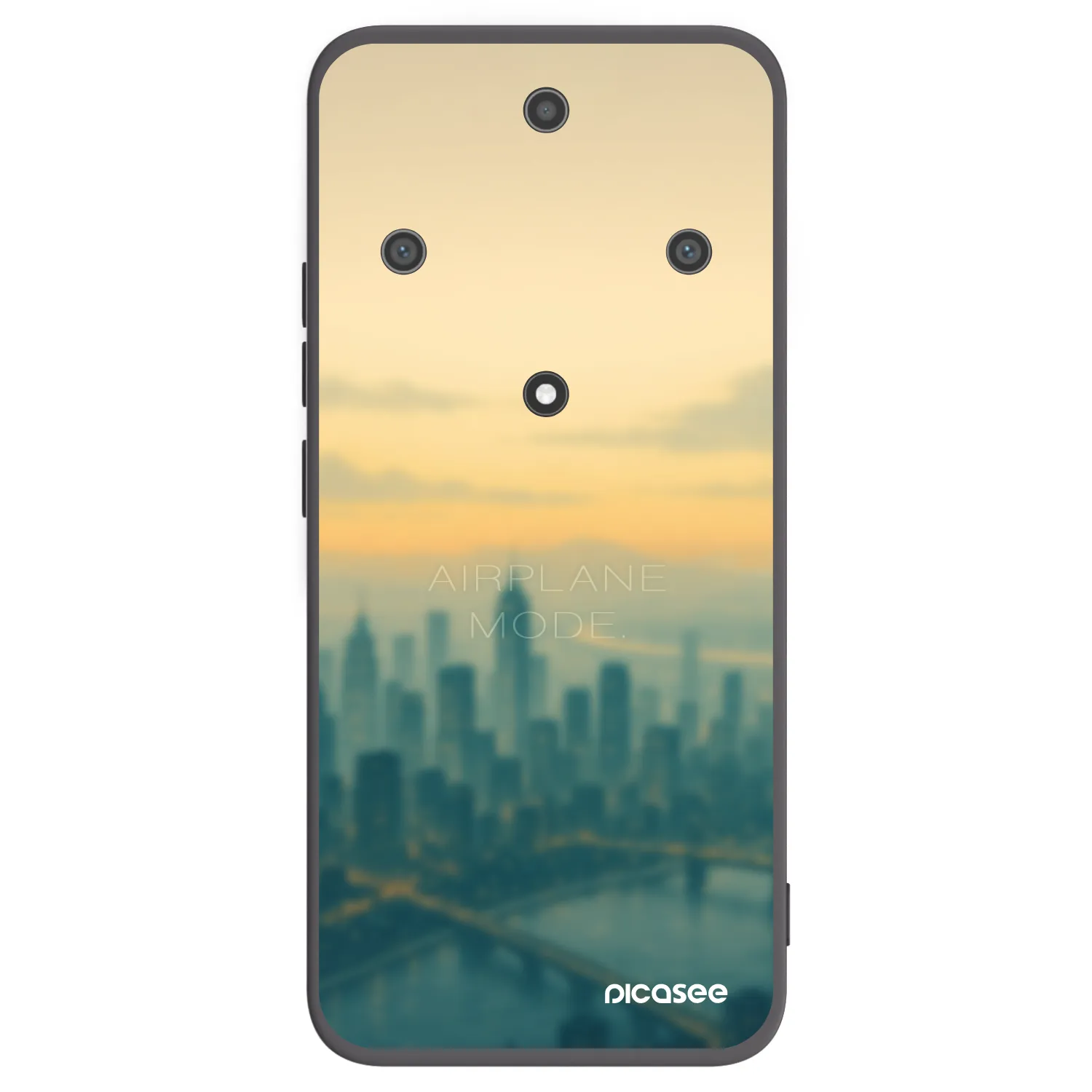 Picasee Μαύρη θήκη σιλικόνης για Honor Magic5 Lite 5G - Airplane mode