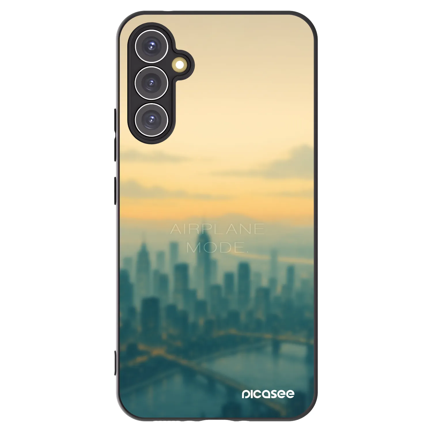 Picasee Μαύρη θήκη σιλικόνης για Samsung Galaxy A34 5G A346B - Airplane mode