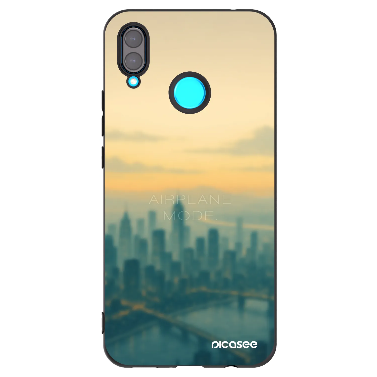 Picasee Μαύρη θήκη σιλικόνης για Huawei Nova 3 - Airplane mode