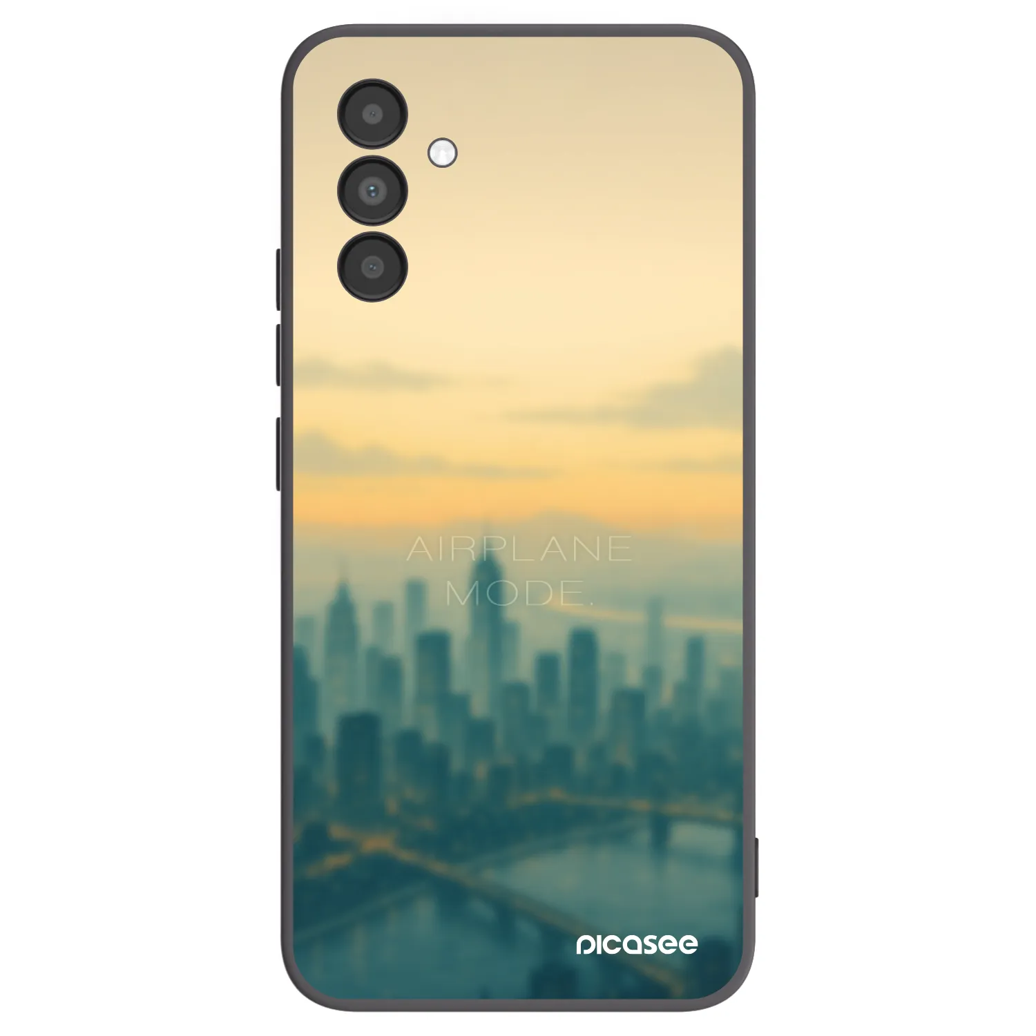 Picasee Μαύρη θήκη σιλικόνης για Samsung Galaxy A04s A047F - Airplane mode