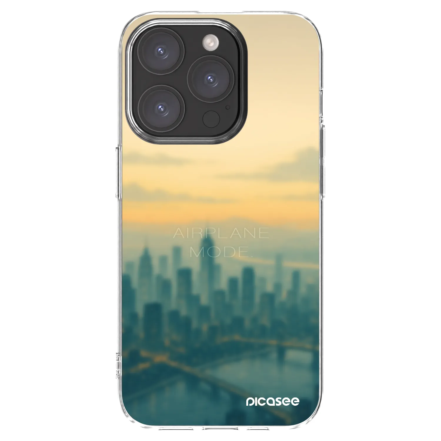 Picasee διαφανής θήκη σιλικόνης Apple iPhone 15 Pro - Airplane mode
