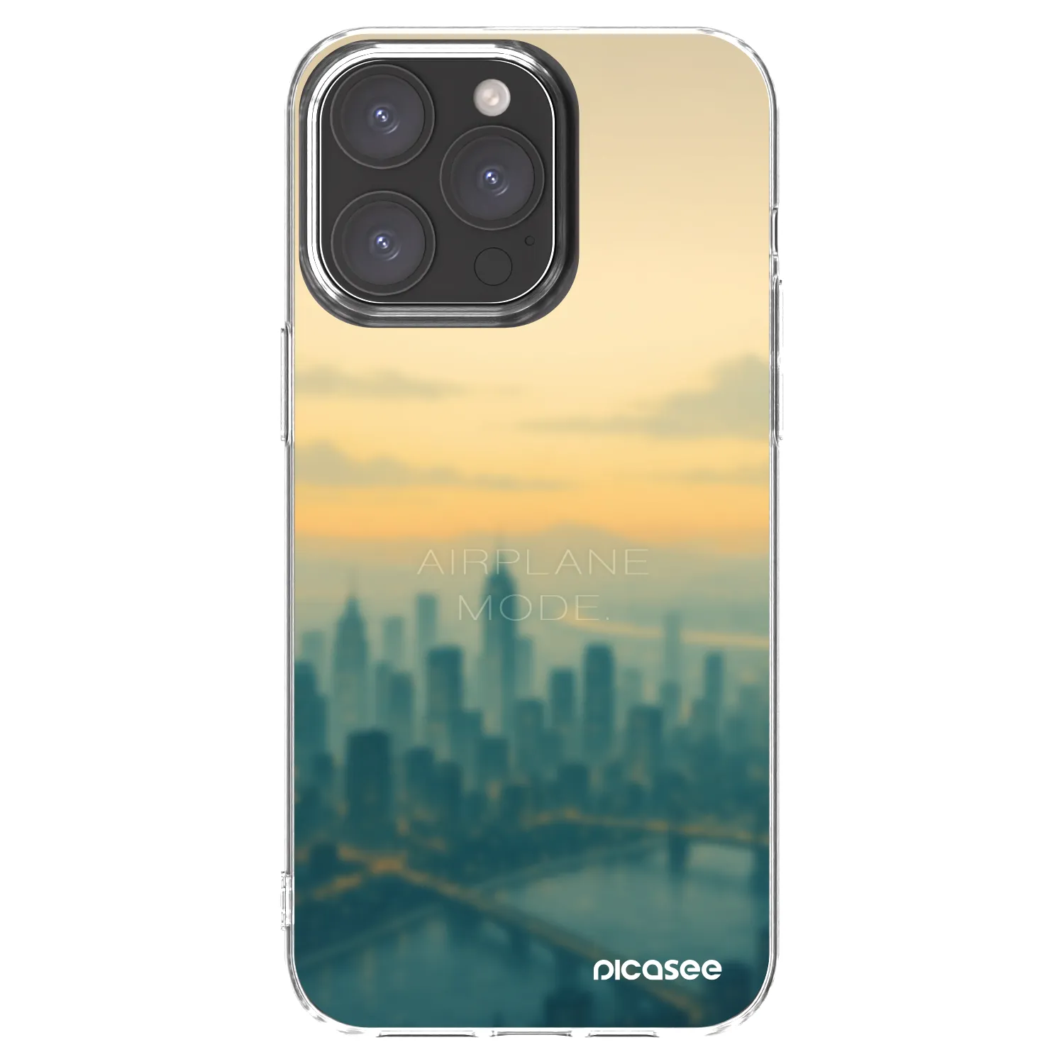 Picasee διαφανής θήκη σιλικόνης Apple iPhone 15 Pro Max - Airplane mode