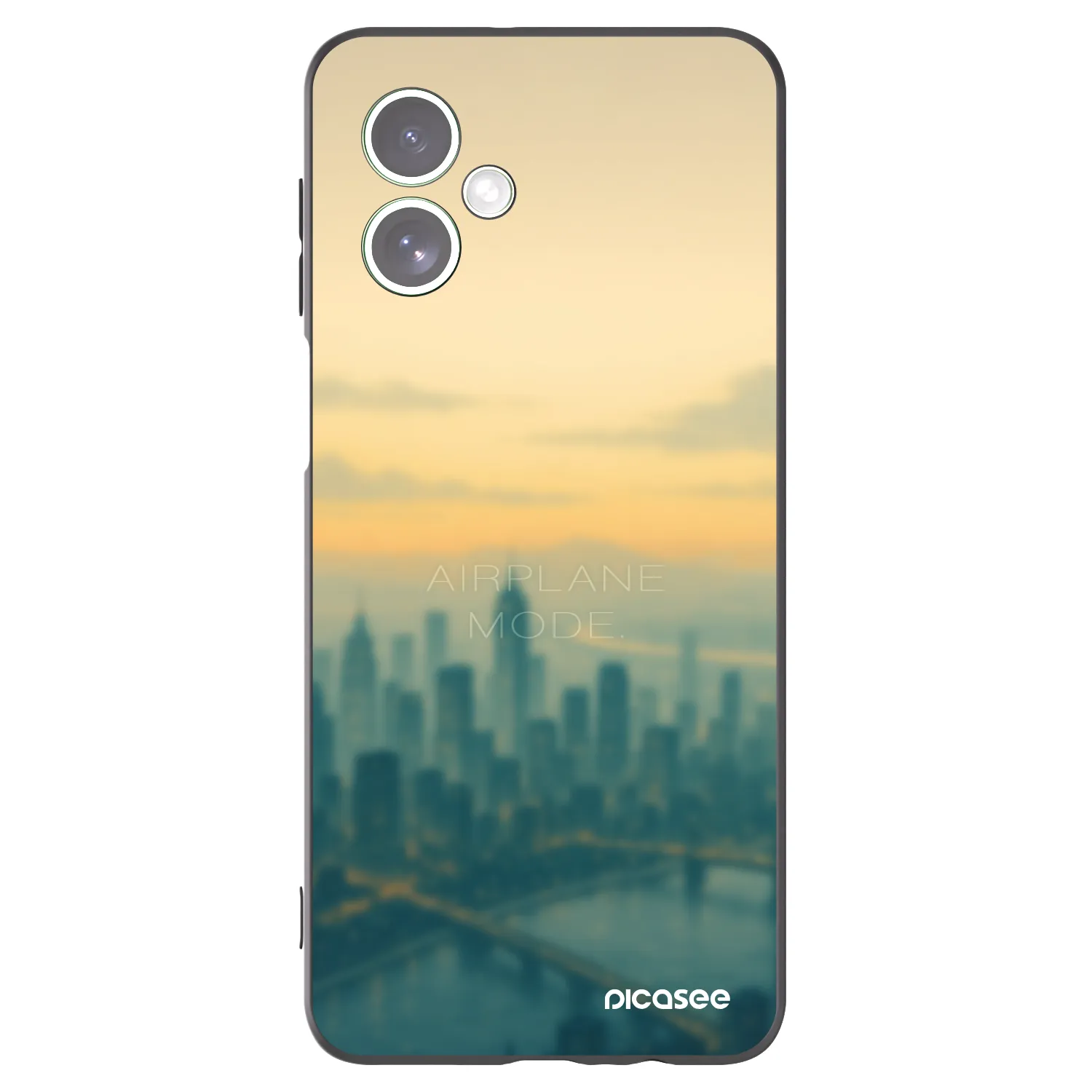 Picasee Μαύρη θήκη σιλικόνης για Motorola Moto G54 5G - Airplane mode