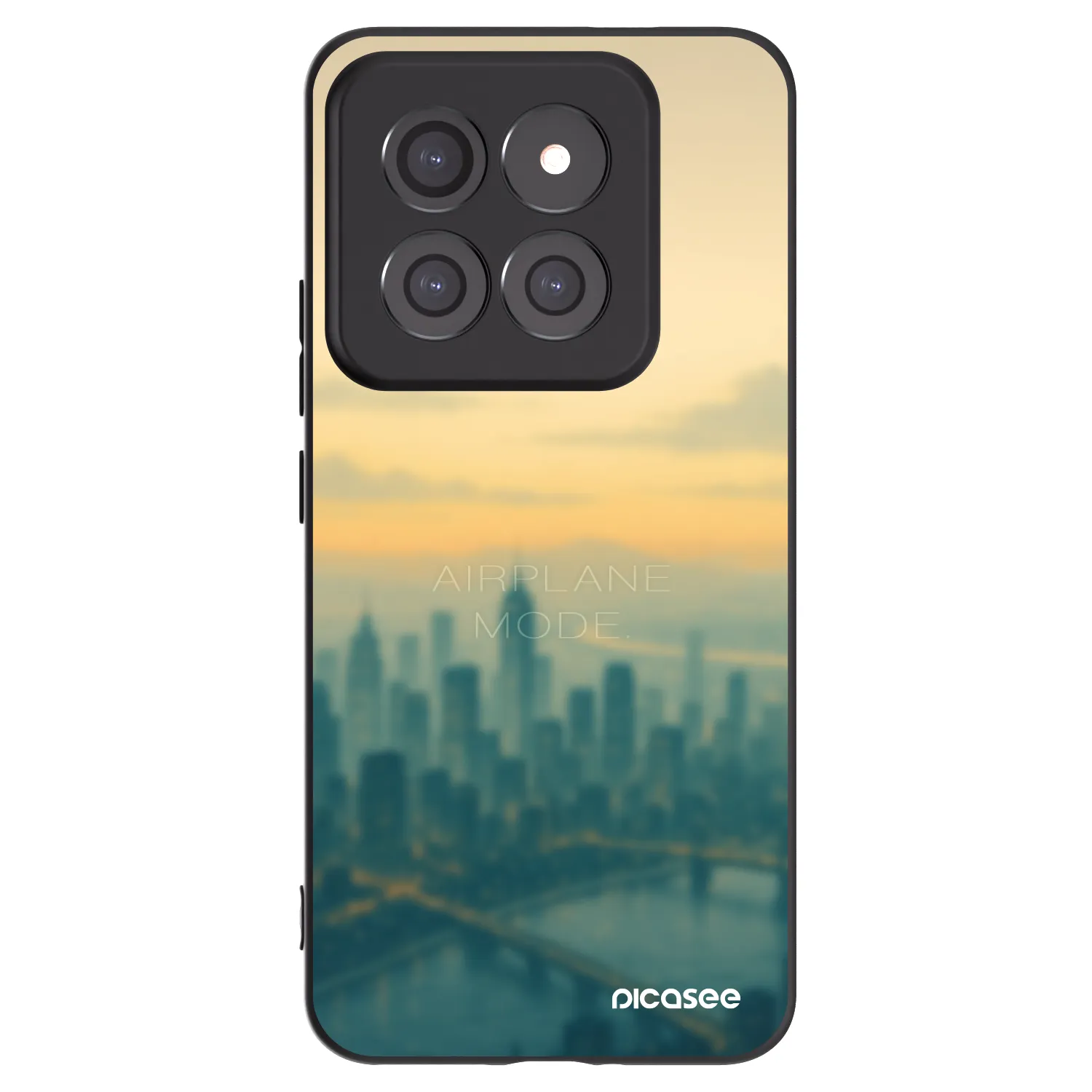 Picasee Μαύρη θήκη σιλικόνης για Xiaomi 14 Pro - Airplane mode