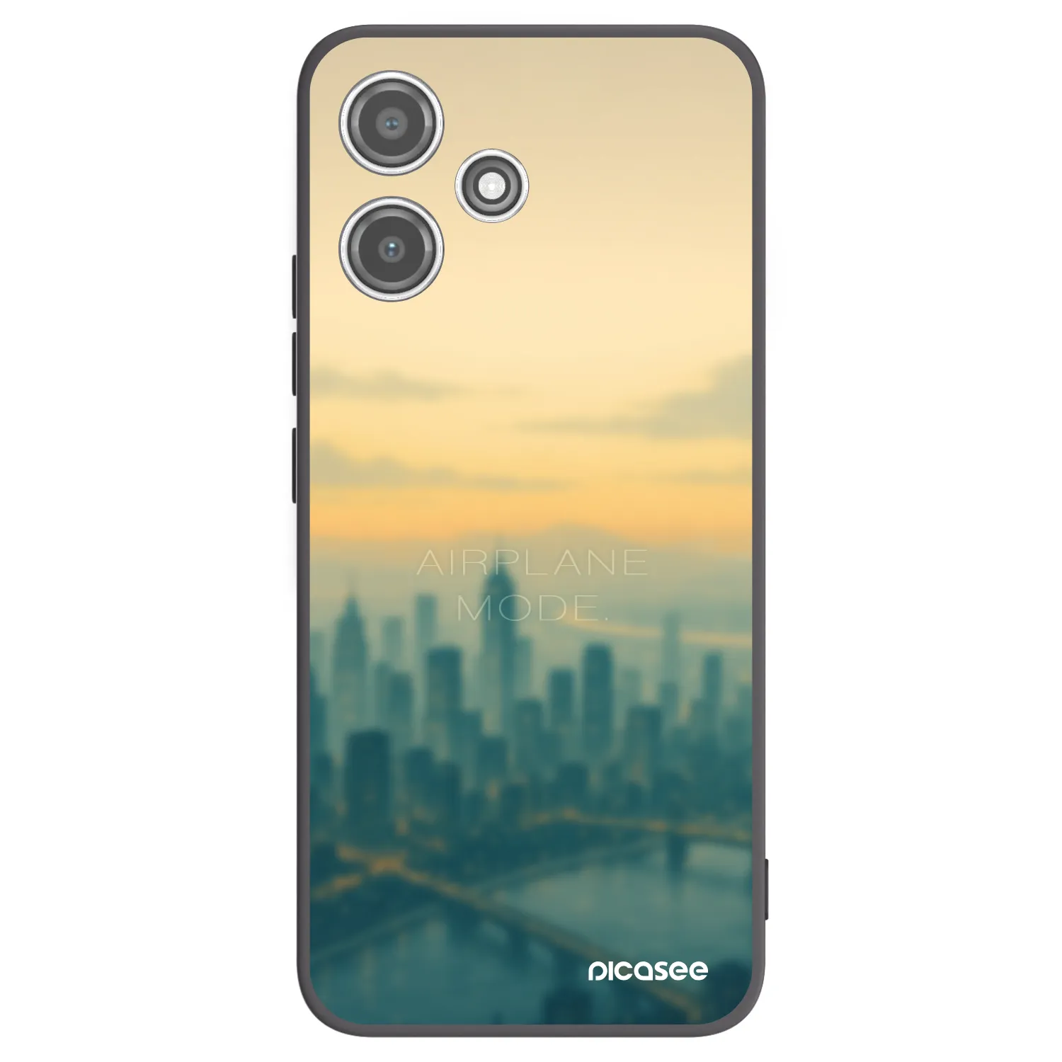 Picasee Μαύρη θήκη σιλικόνης για Xiaomi Redmi 12 5G - Airplane mode