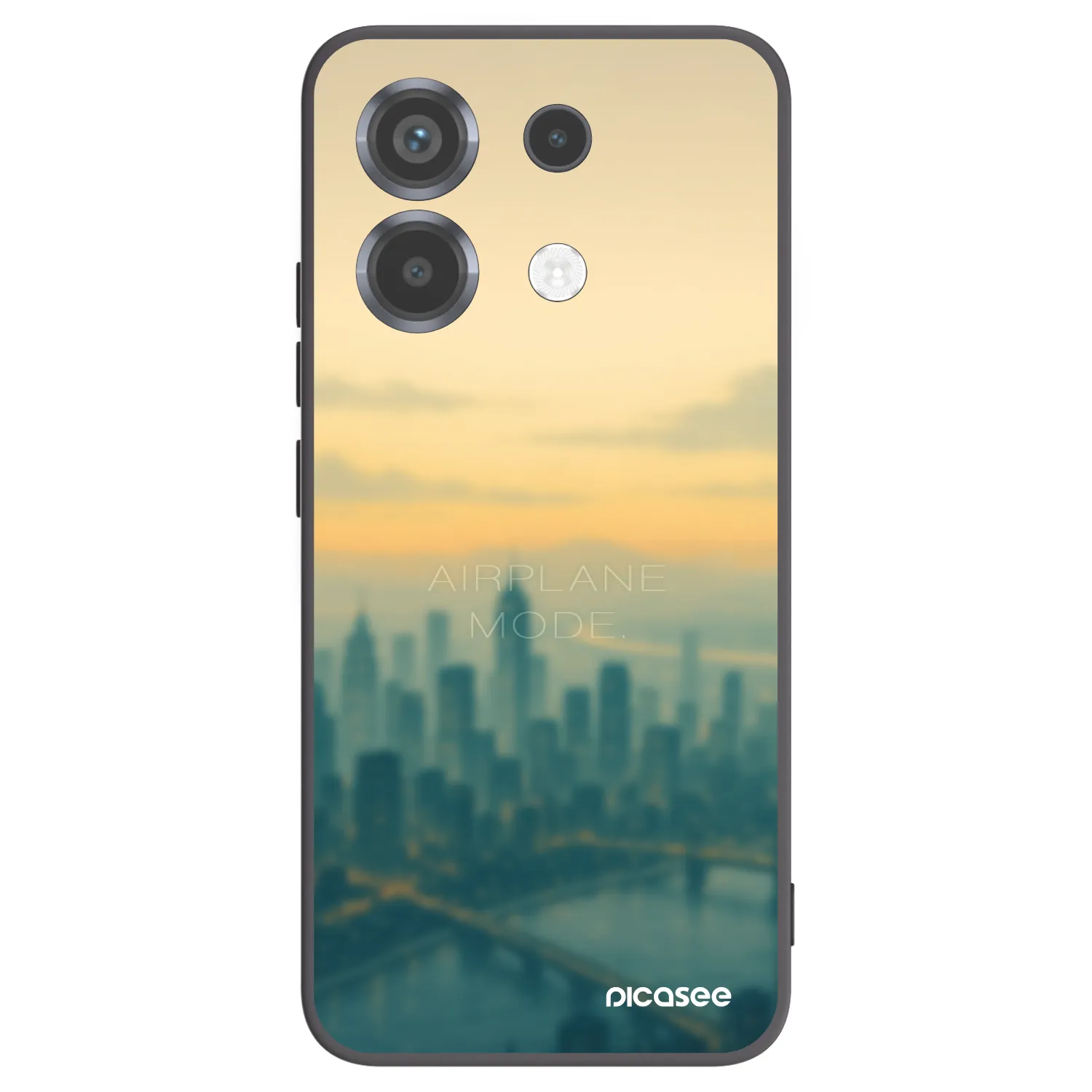 Picasee Μαύρη θήκη σιλικόνης για Xiaomi Poco X6 - Airplane mode