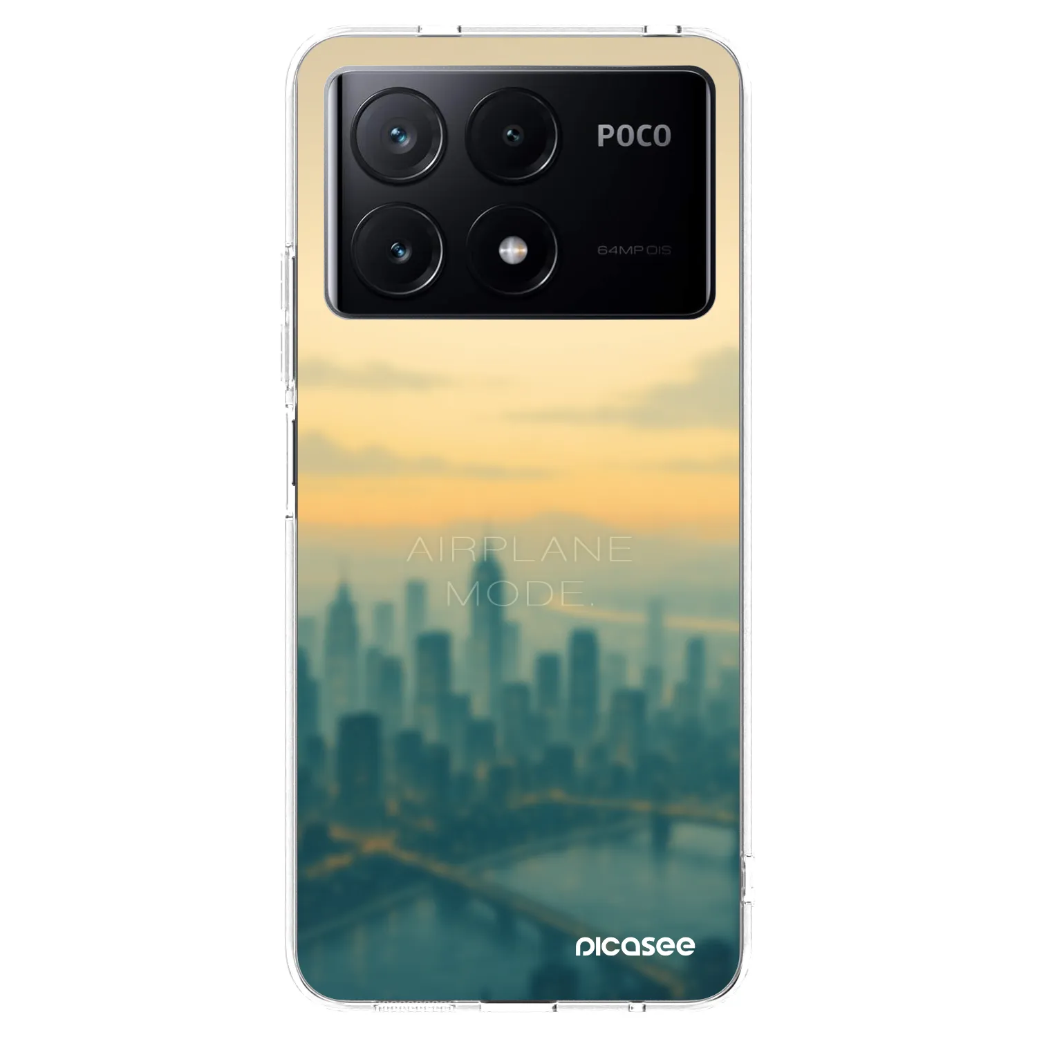 Picasee διαφανής θήκη σιλικόνης Xiaomi Poco X6 Pro - Airplane mode