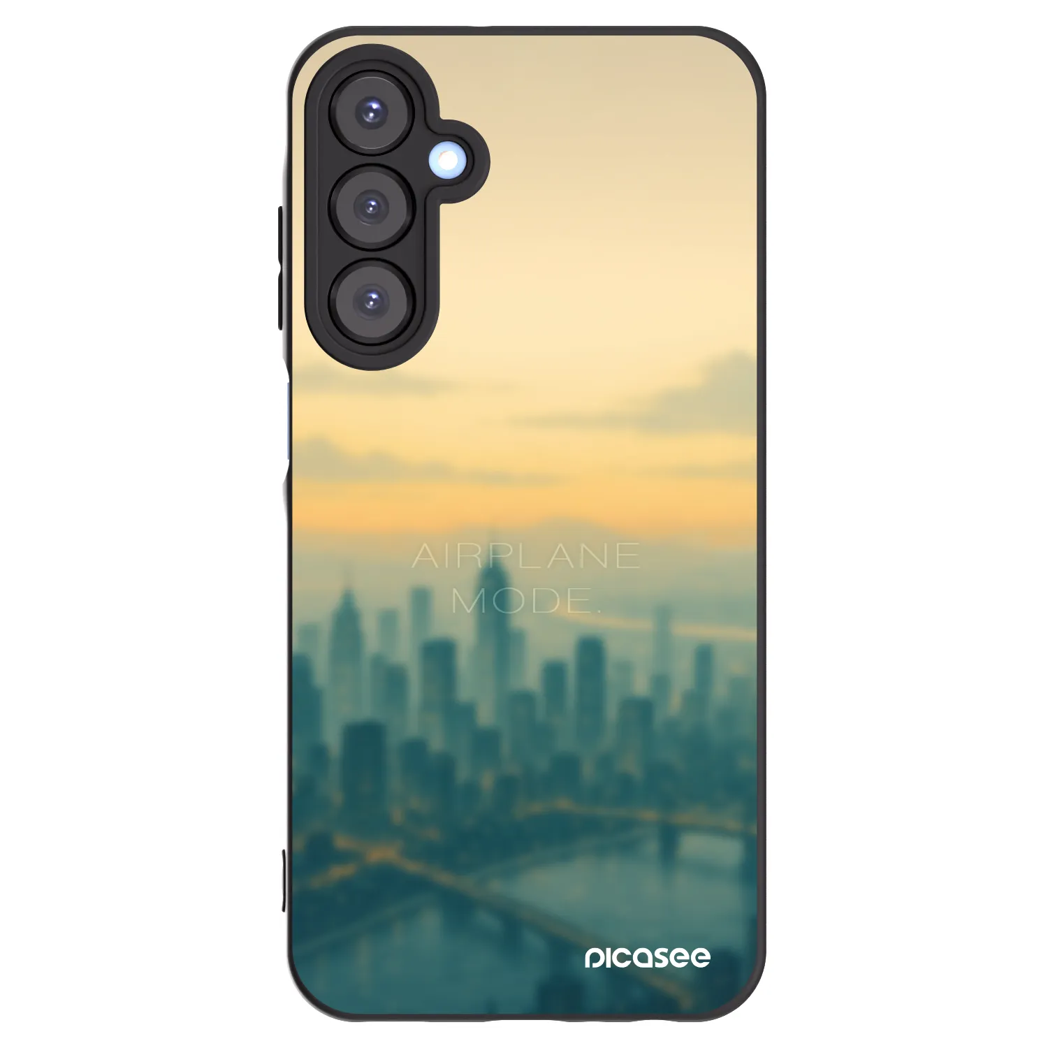 Picasee Μαύρη θήκη σιλικόνης για Samsung Galaxy A25 A256B 5G - Airplane mode