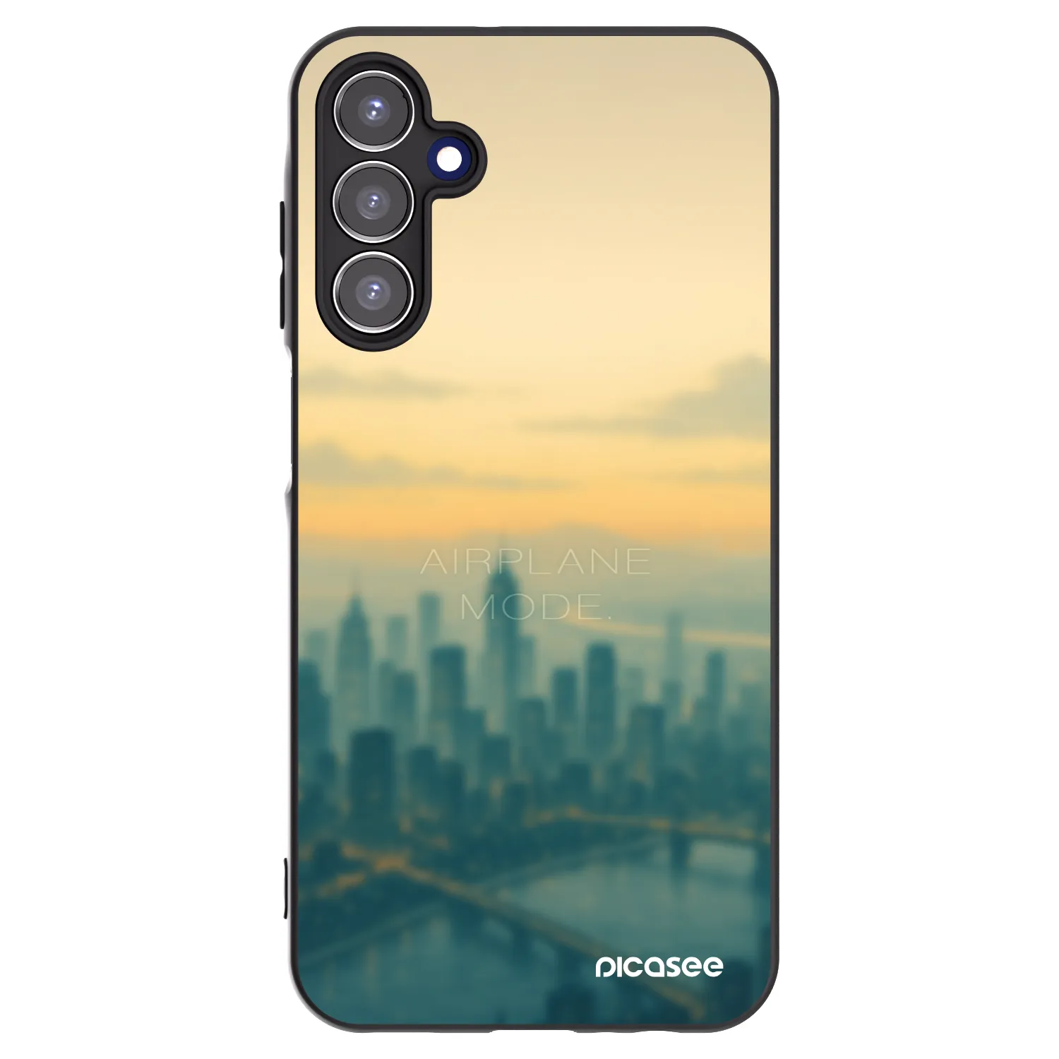 Picasee Μαύρη θήκη σιλικόνης για Samsung Galaxy A15 A156B 5G - Airplane mode