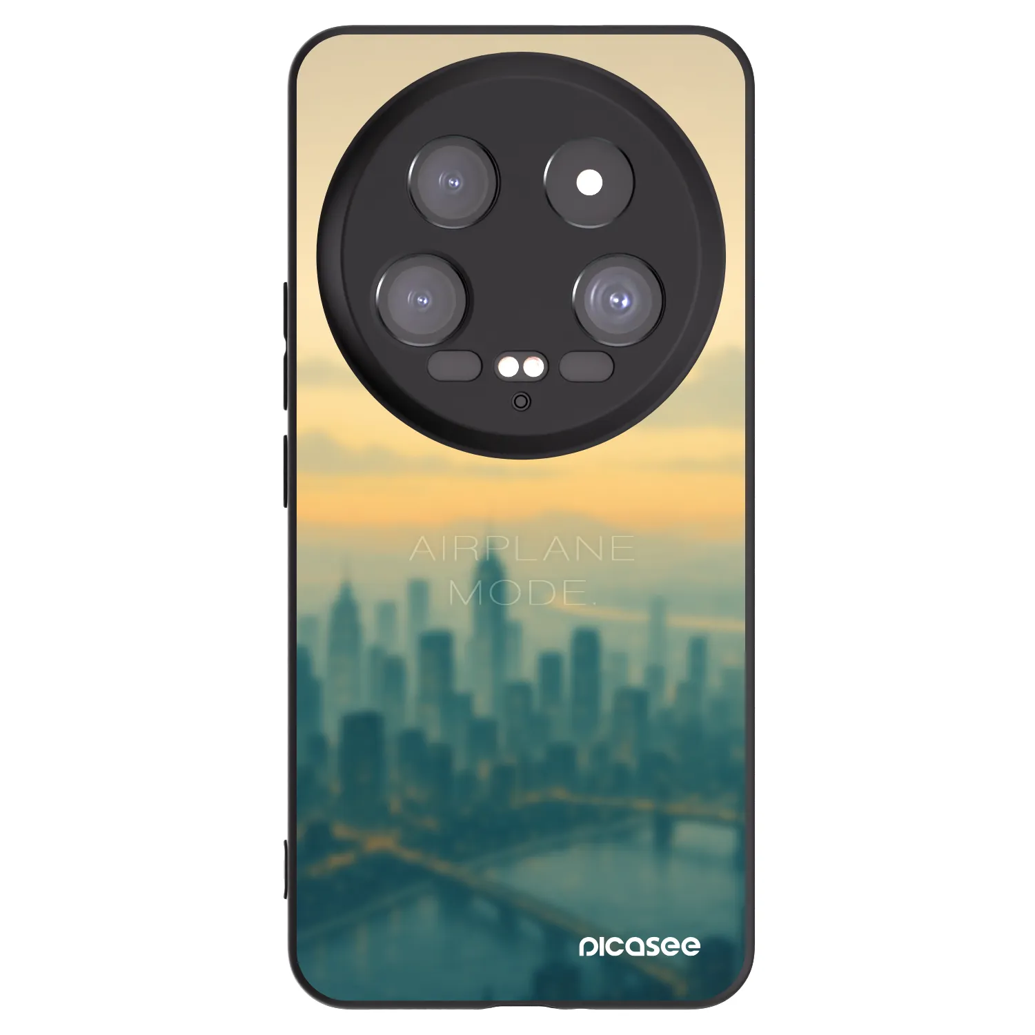 Picasee Μαύρη θήκη σιλικόνης για Xiaomi 14 Ultra - Airplane mode