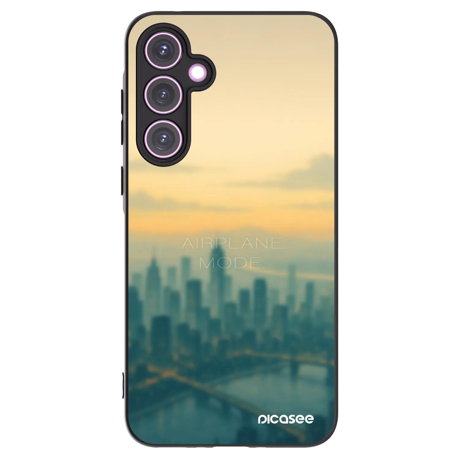 Picasee Μαύρη θήκη σιλικόνης για Samsung Galaxy A35 5G A356B - Airplane mode