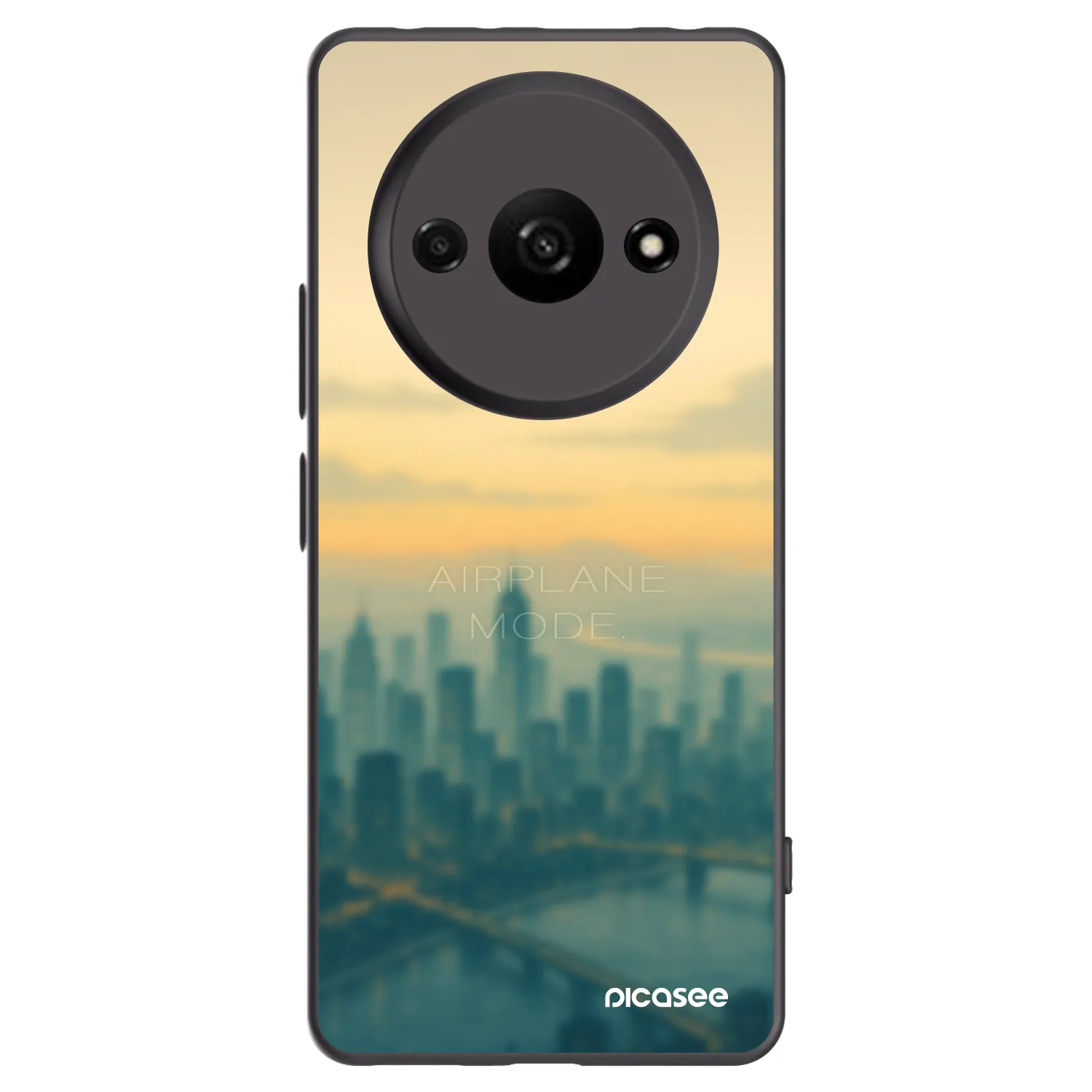 Picasee Μαύρη θήκη σιλικόνης για Xiaomi Redmi A3 - Airplane mode
