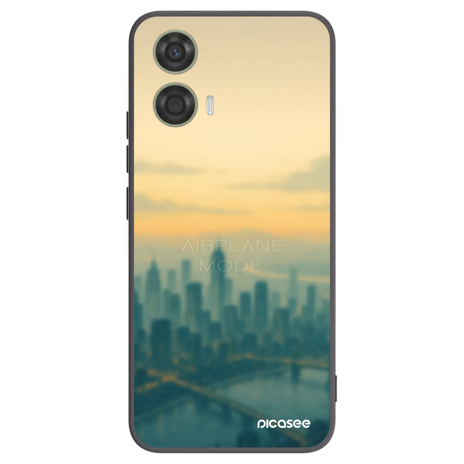 Picasee Μαύρη θήκη σιλικόνης για Motorola Moto G24 - Airplane mode