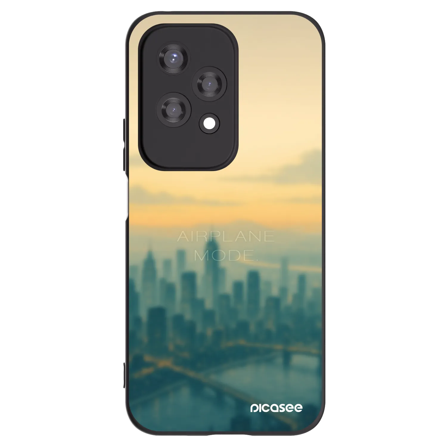 Picasee Μαύρη θήκη σιλικόνης για Honor 200 Lite - Airplane mode