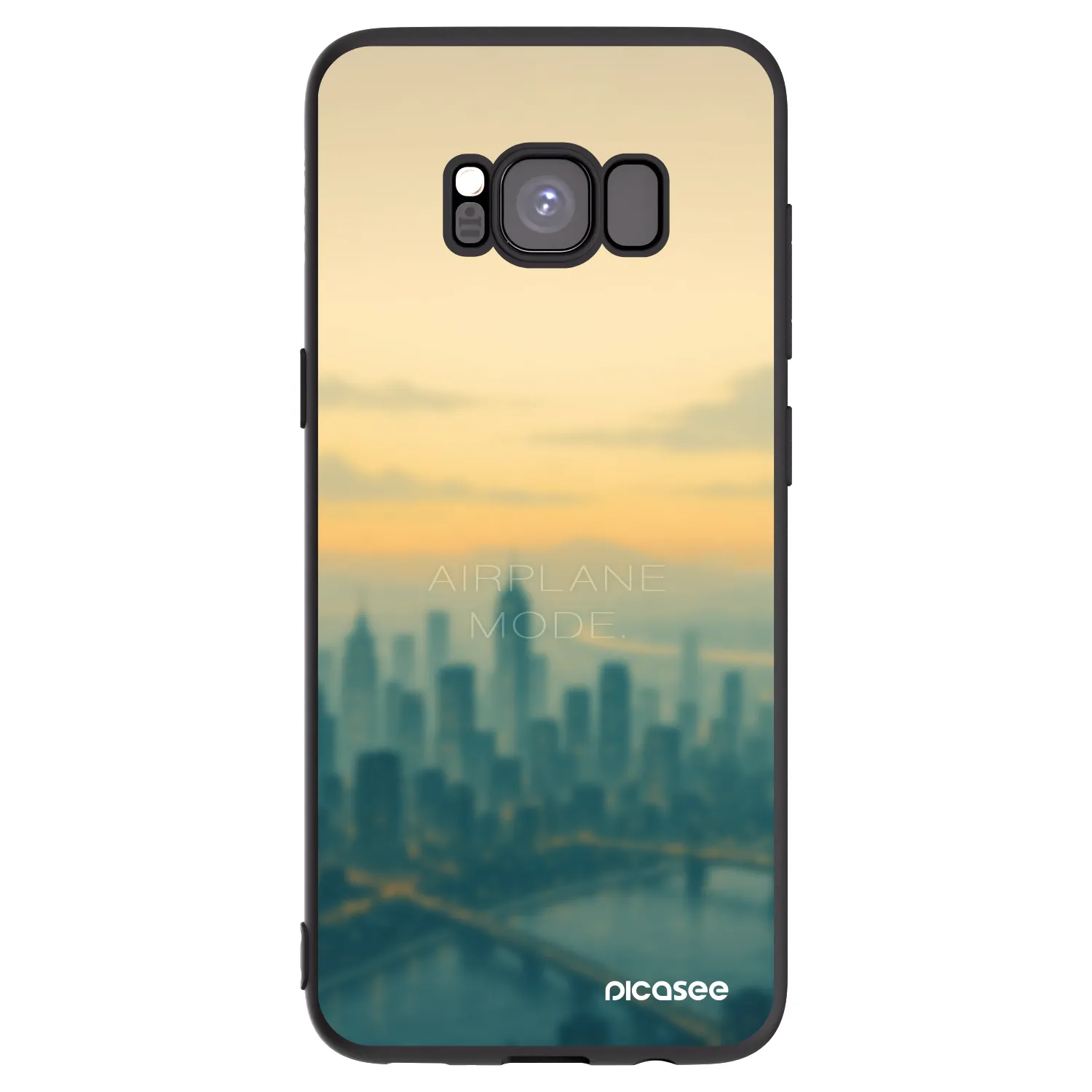 Picasee Μαύρη θήκη σιλικόνης για Samsung Galaxy S8 G950F - Airplane mode