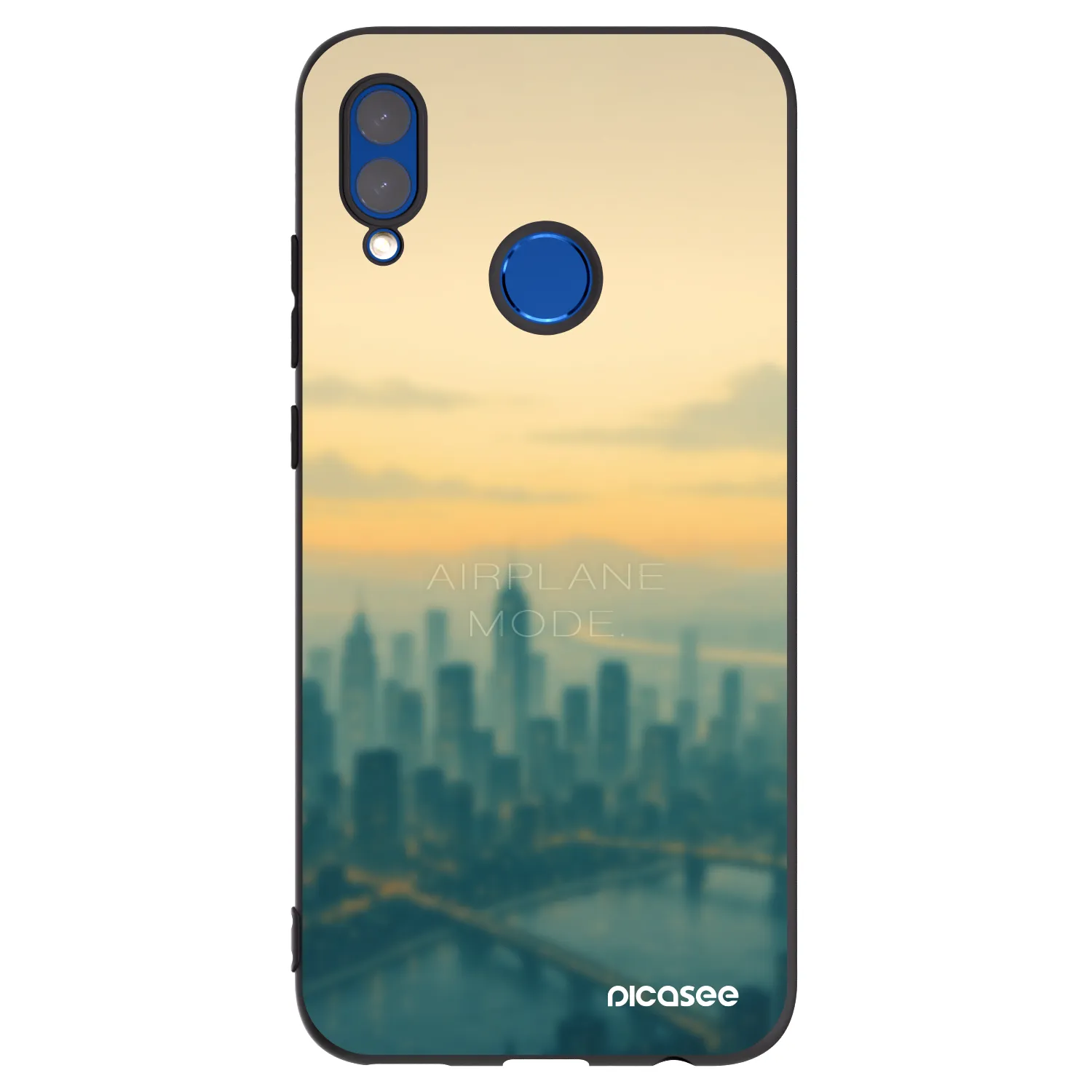 Picasee Μαύρη θήκη σιλικόνης για Honor 10 Lite - Airplane mode