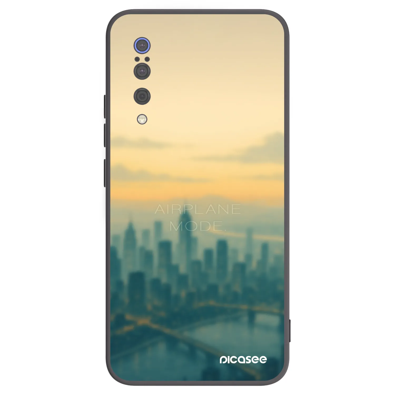 Picasee Μαύρη θήκη σιλικόνης για Xiaomi Mi 9 - Airplane mode