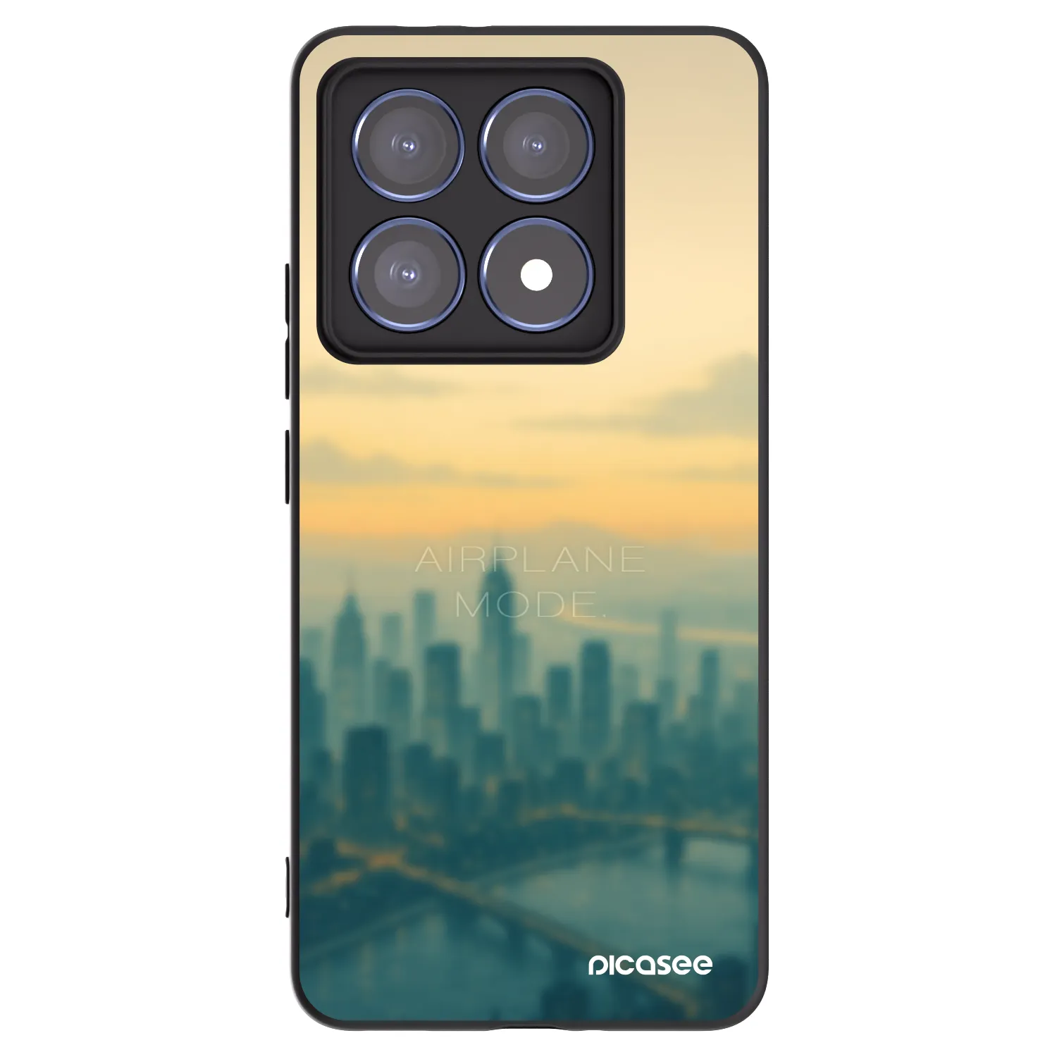 Picasee Μαύρη θήκη σιλικόνης για Xiaomi 14T Pro - Airplane mode