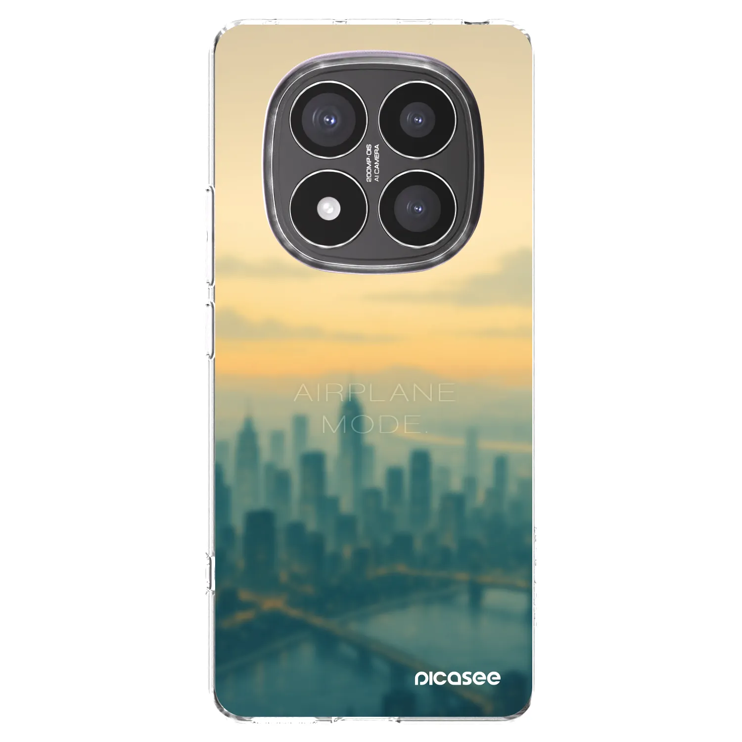 Picasee διαφανής θήκη σιλικόνης Xiaomi Redmi Note 14 Pro+ 5G - Airplane mode