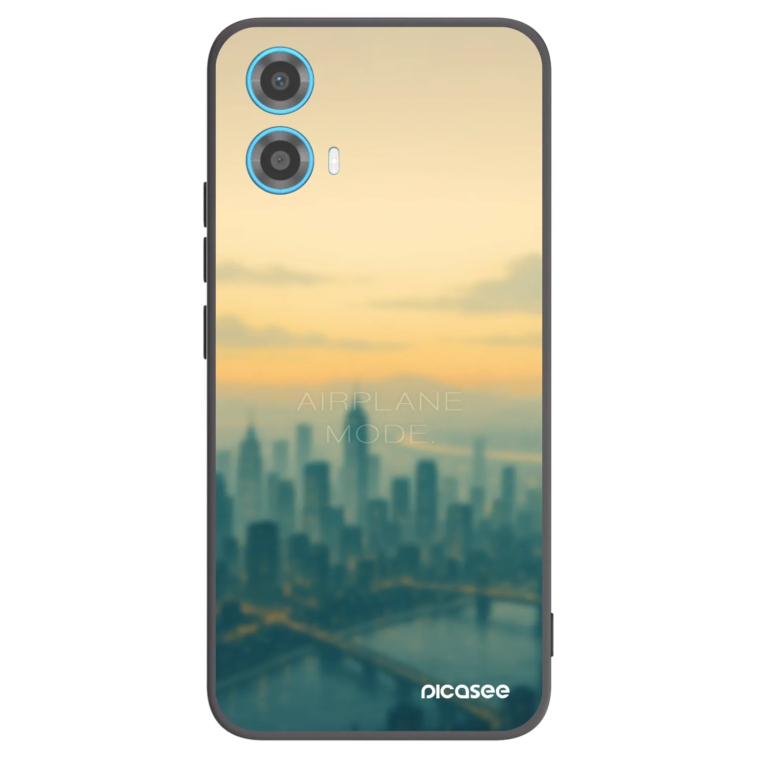 Picasee Μαύρη θήκη σιλικόνης για Motorola Moto G34 5G - Airplane mode