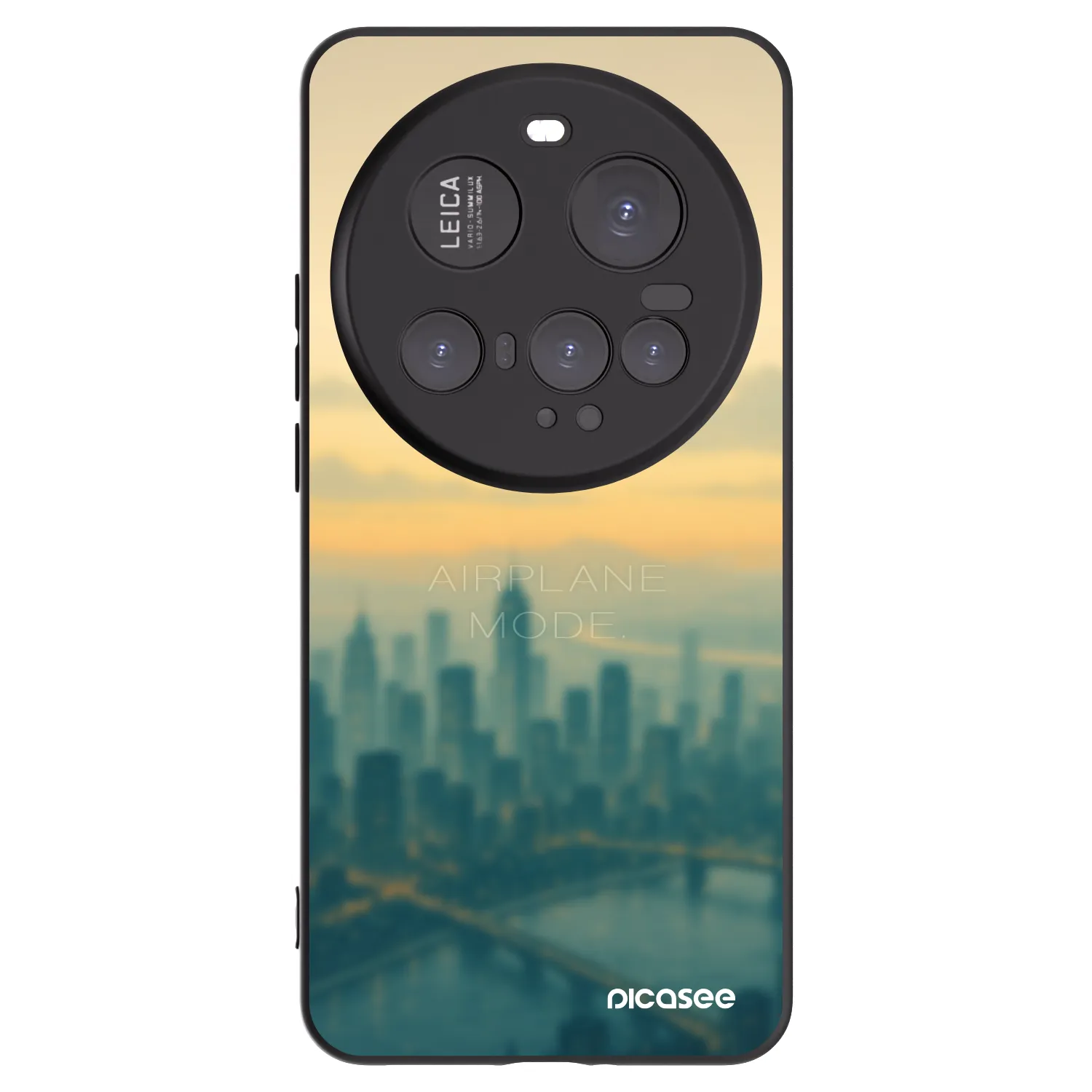 Picasee Μαύρη θήκη σιλικόνης για Xiaomi 15 Ultra - Airplane mode