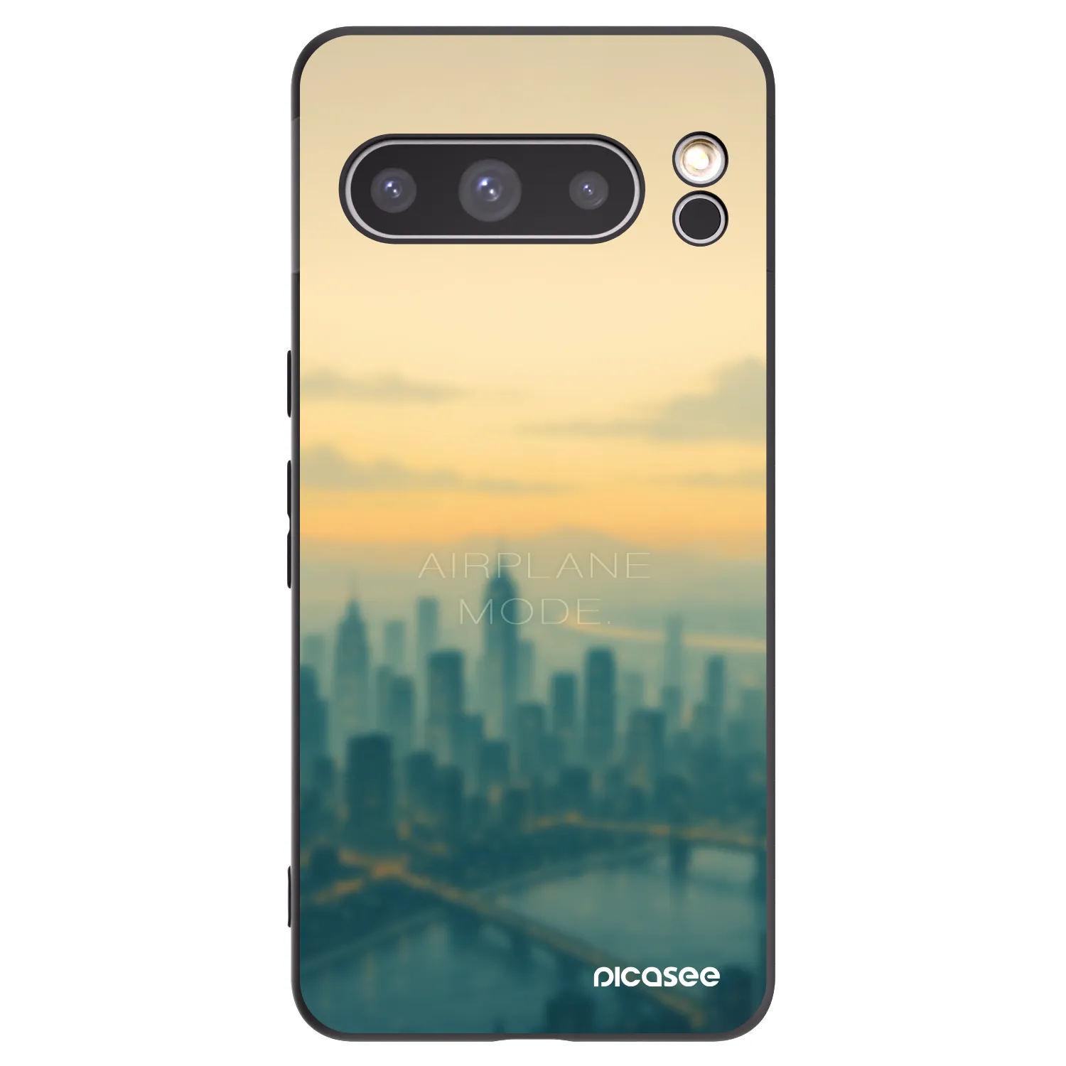 Picasee Μαύρη θήκη σιλικόνης για Google Pixel 8 Pro - Airplane mode