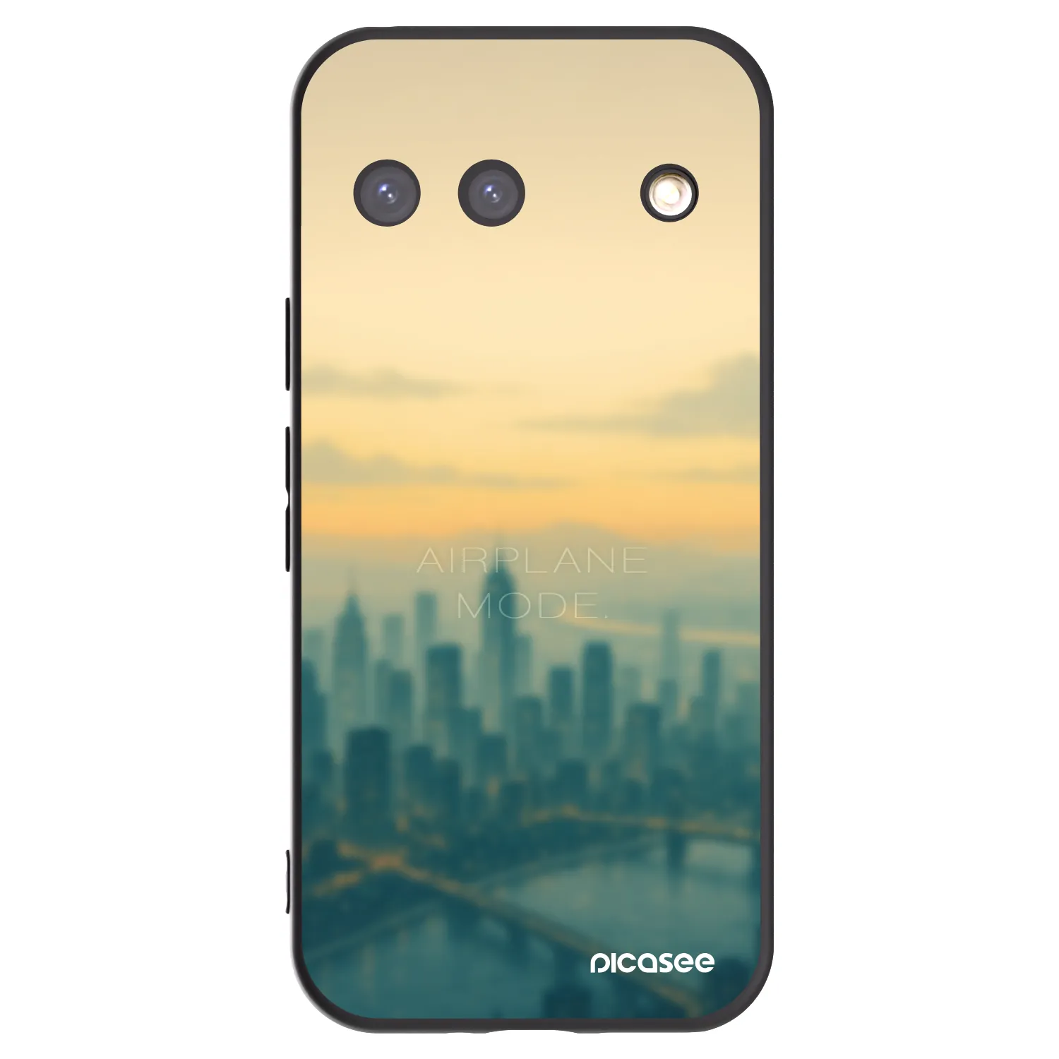Picasee Μαύρη θήκη σιλικόνης για Google Pixel 9 - Airplane mode