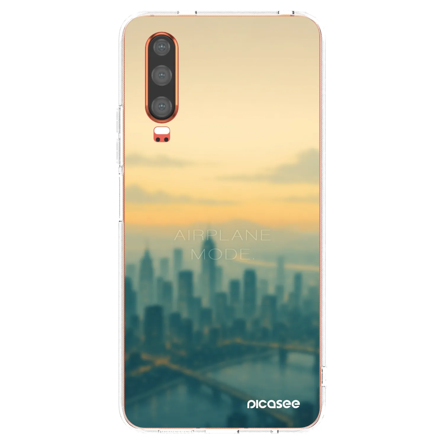 Picasee διαφανής θήκη σιλικόνης Huawei P30 - Airplane mode