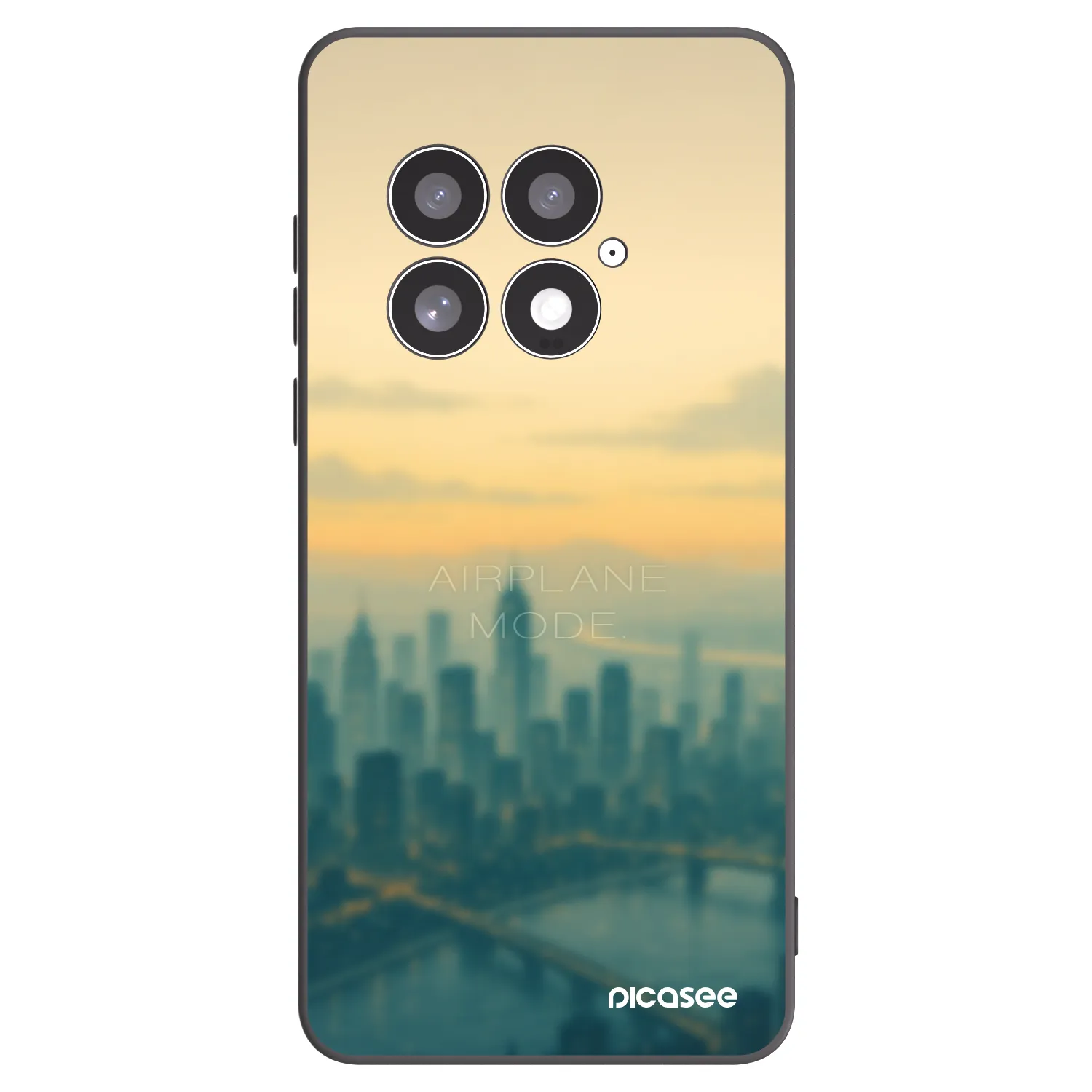 Picasee Μαύρη θήκη σιλικόνης για OnePlus 13 5G - Airplane mode