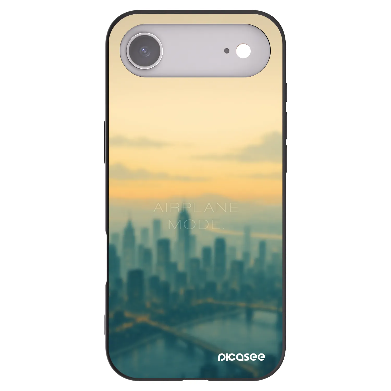 Picasee Μαύρη θήκη σιλικόνης για Apple iPhone Air - Airplane mode