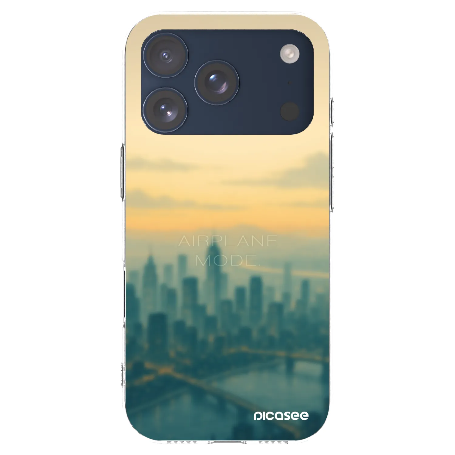 Picasee διαφανής θήκη σιλικόνης Apple iPhone 17 Pro - Airplane mode