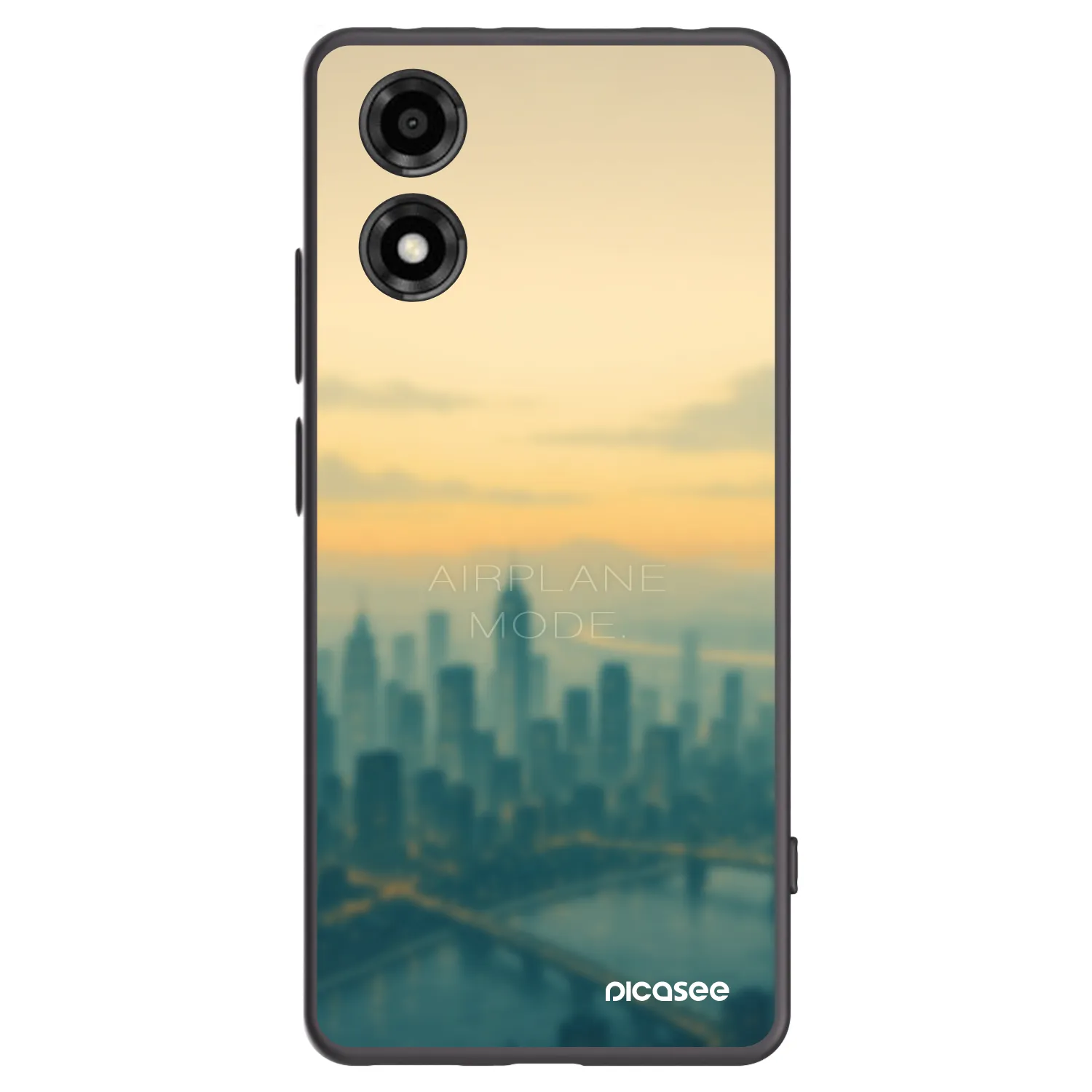 Picasee Μαύρη θήκη σιλικόνης για Motorola Moto E14 - Airplane mode