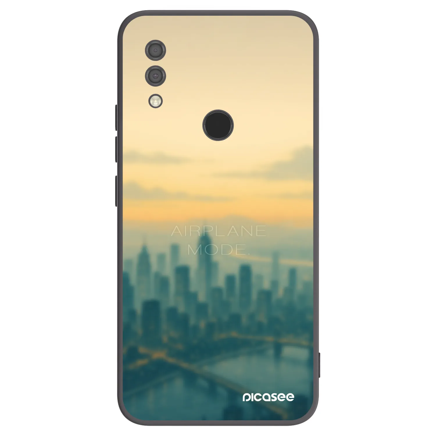 Picasee Μαύρη θήκη σιλικόνης για Xiaomi Redmi 7 - Airplane mode