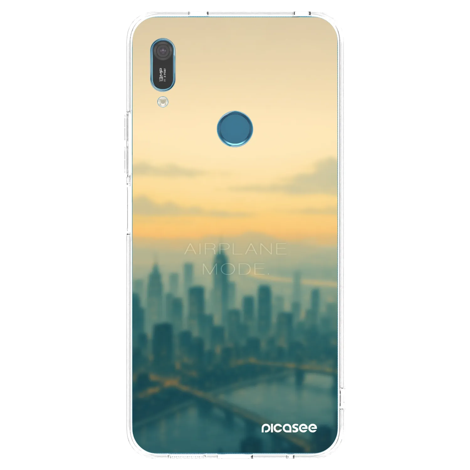 Picasee διαφανής θήκη σιλικόνης Huawei Y6 2019 - Airplane mode