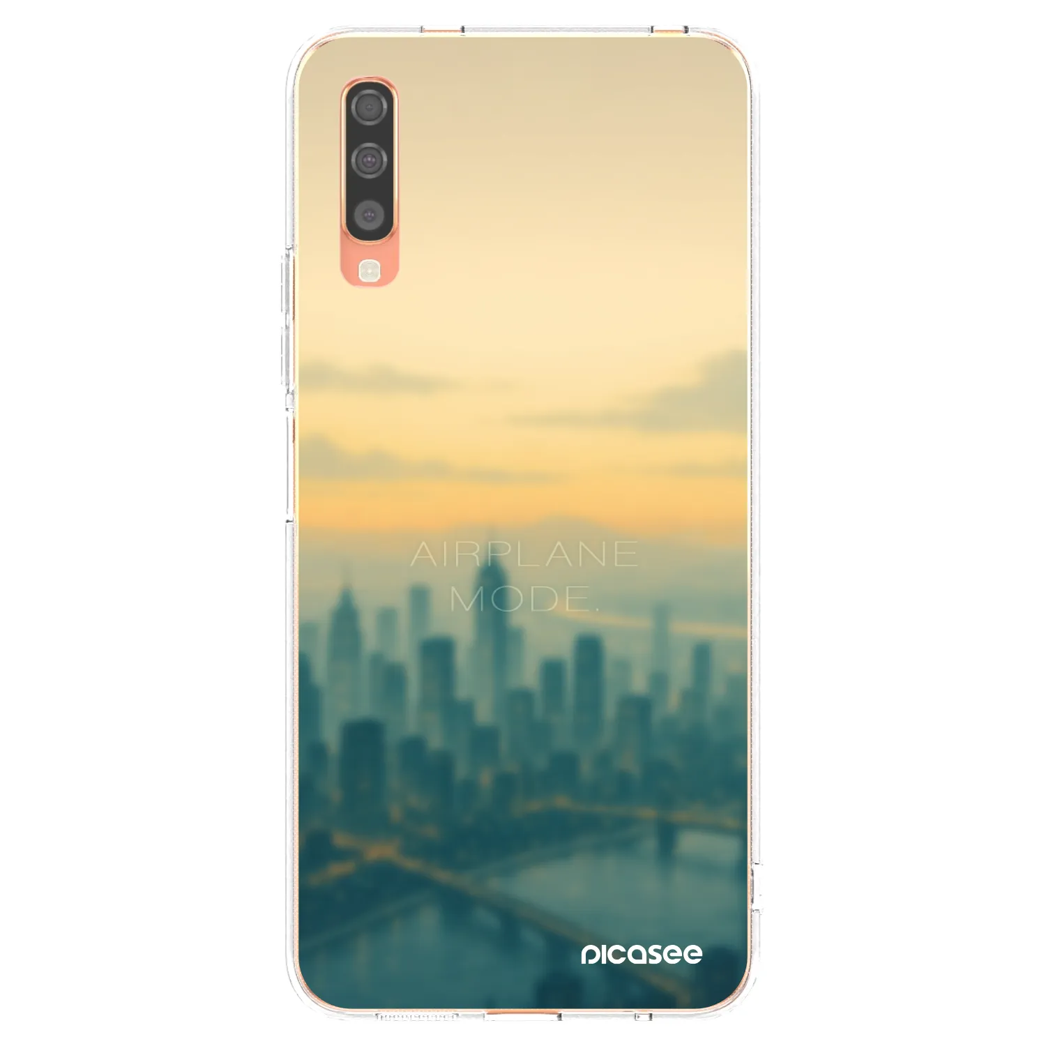 Picasee διαφανής θήκη σιλικόνης Samsung Galaxy A70 A705F - Airplane mode