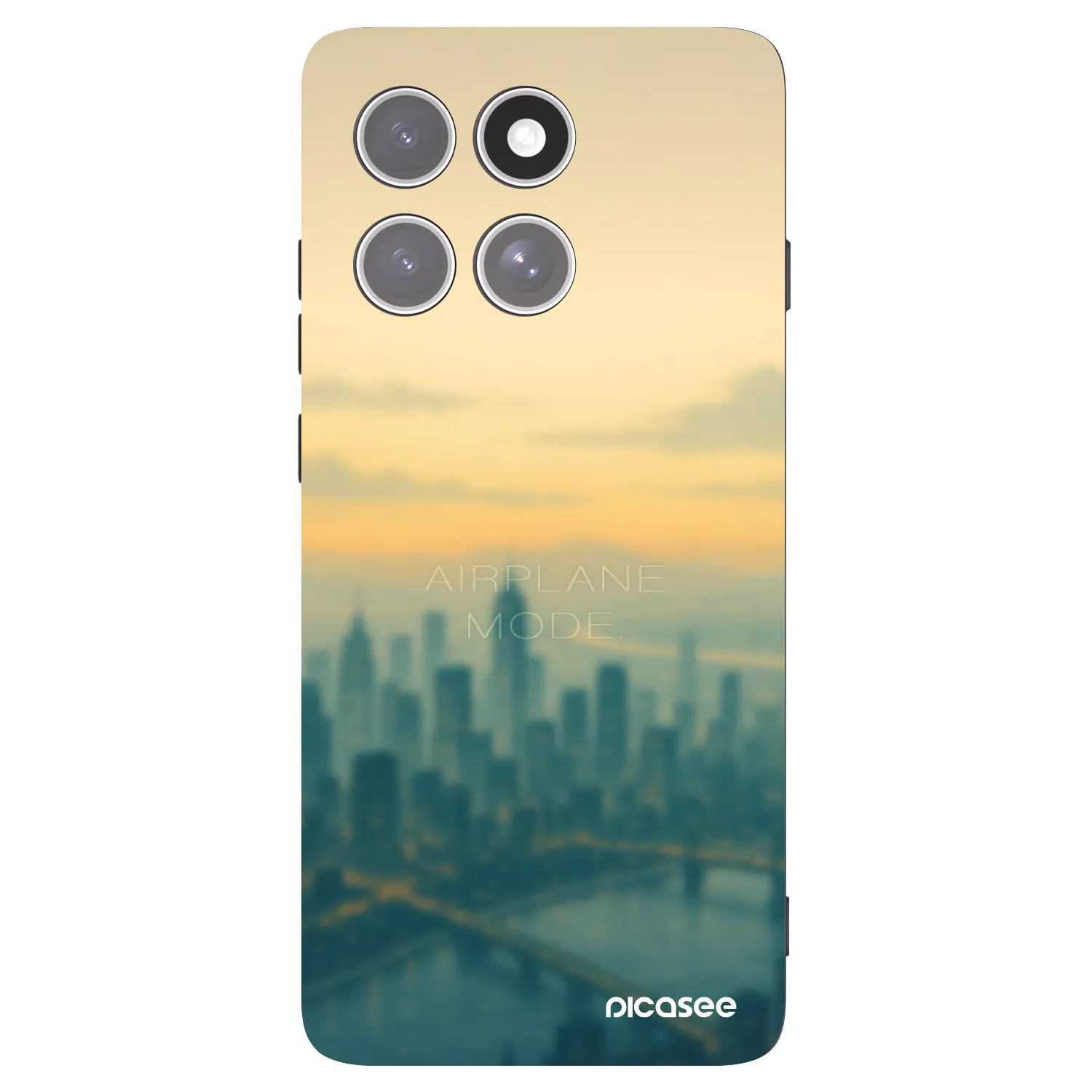 Picasee Μαύρη θήκη σιλικόνης για Motorola Edge 60 Pro - Airplane mode