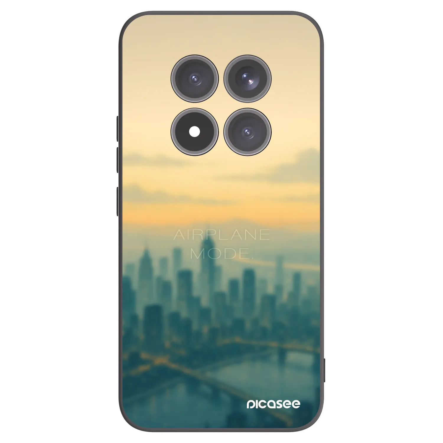 Picasee Μαύρη θήκη σιλικόνης για Xiaomi Redmi Note 15 Pro+ - Airplane mode