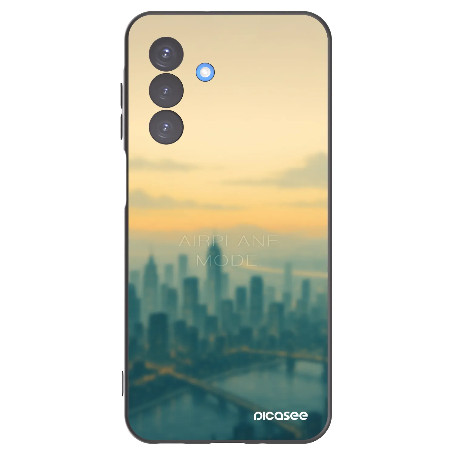 Picasee Μαύρη θήκη σιλικόνης για Samsung Galaxy A17 5G - Airplane mode