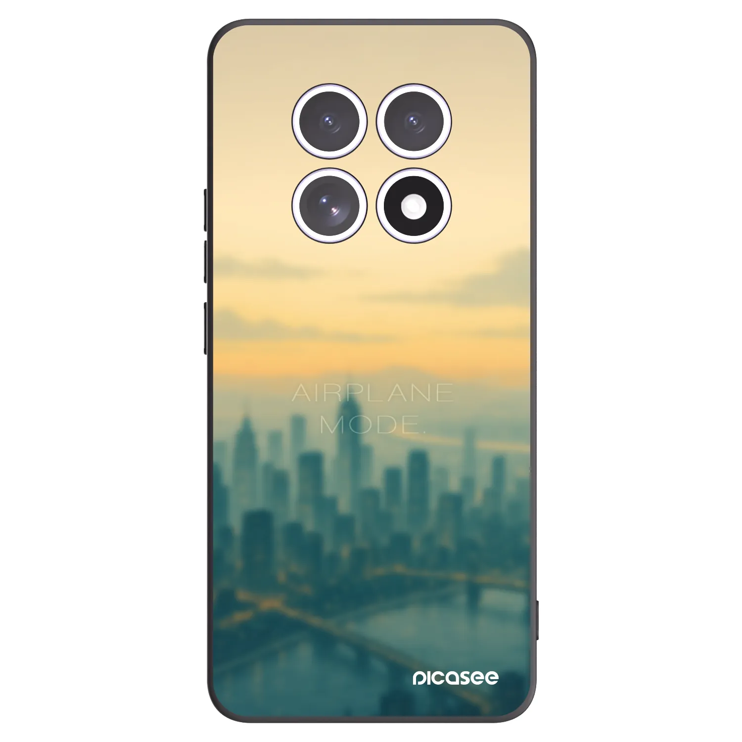 Picasee Μαύρη θήκη σιλικόνης για Xiaomi Redmi Note 15 - Airplane mode