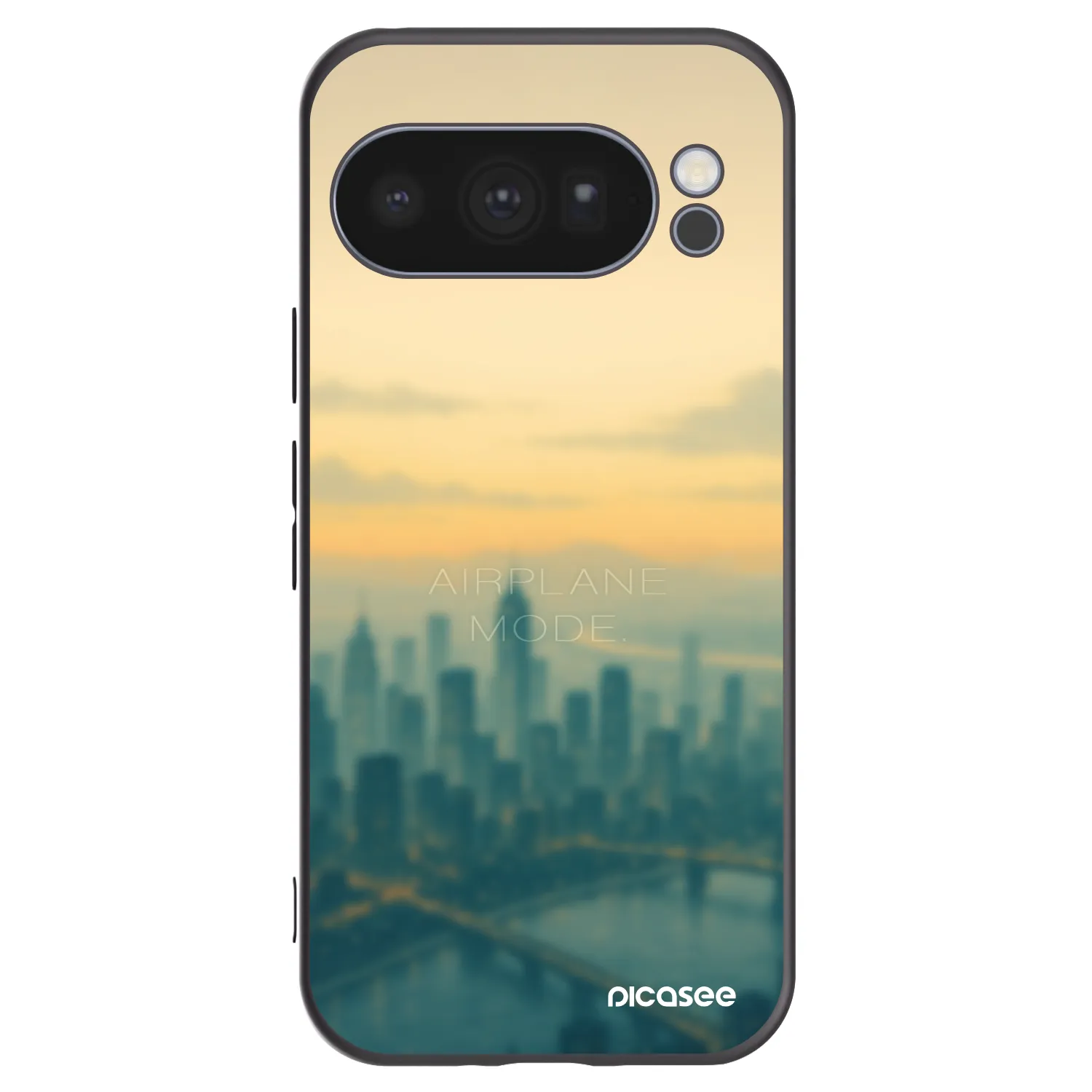 Picasee Μαύρη θήκη σιλικόνης για Google Pixel 10 Pro - Airplane mode