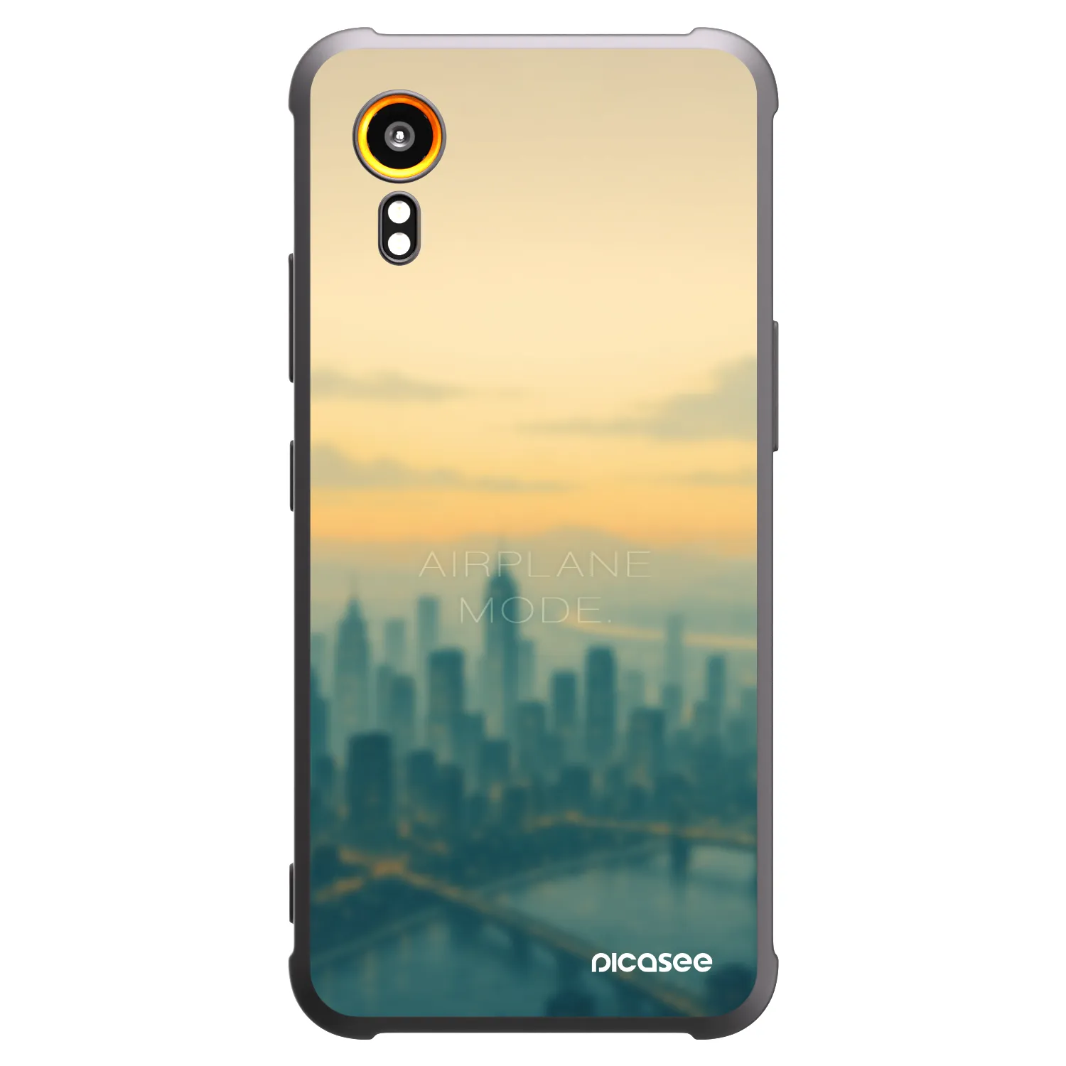 Picasee Μαύρη θήκη σιλικόνης για Samsung Galaxy Xcover 7 - Airplane mode