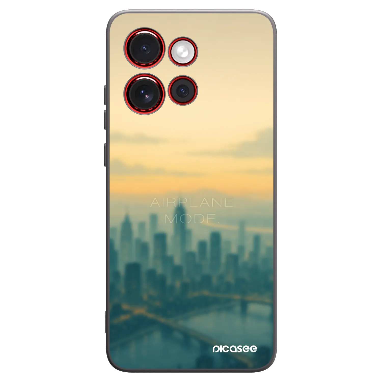 Picasee Μαύρη θήκη σιλικόνης για Motorola Edge 60 Neo 5G - Airplane mode