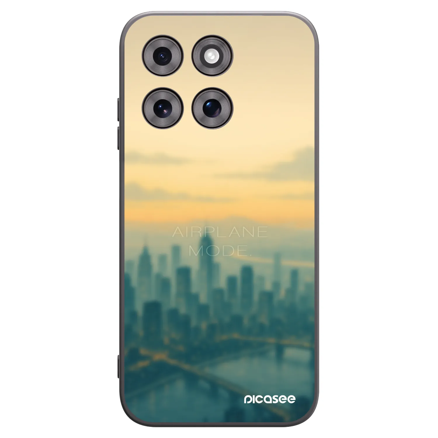 Picasee Μαύρη θήκη σιλικόνης για Motorola Moto G77 - Airplane mode