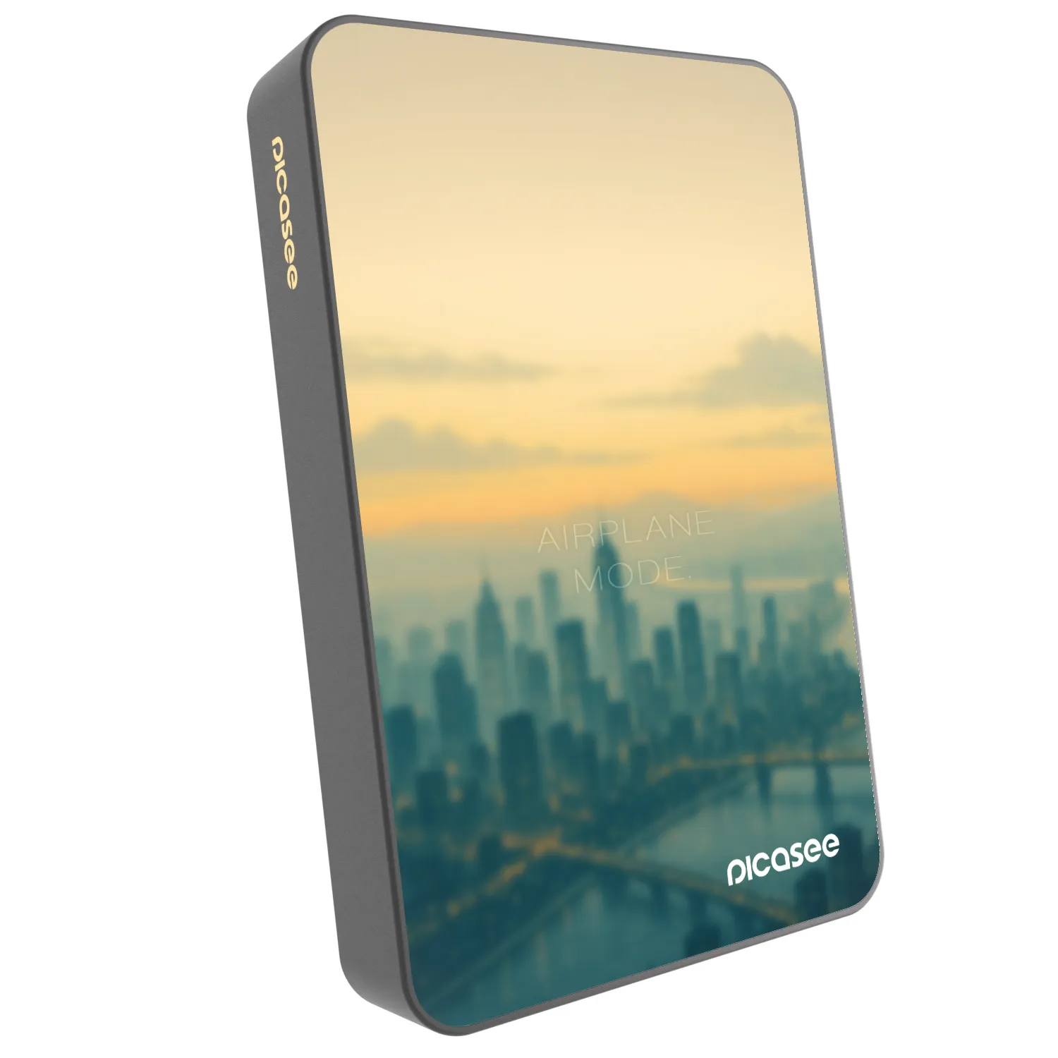 Picasee Powerbank με MagSafe 10 000 mAh Γκρί - Airplane mode