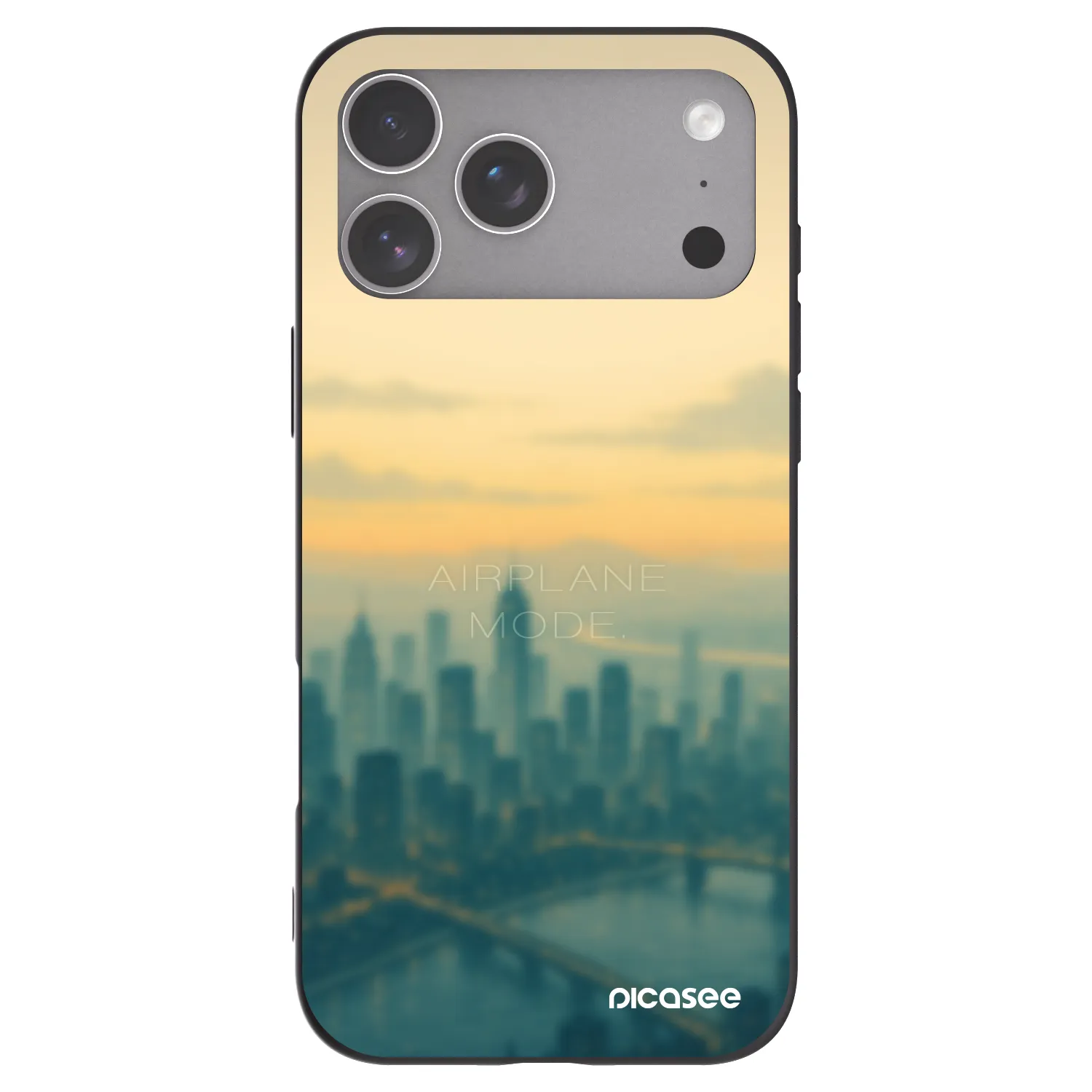 Picasee Μαύρη θήκη σιλικόνης για Apple iPhone 18 Pro Max - Airplane mode