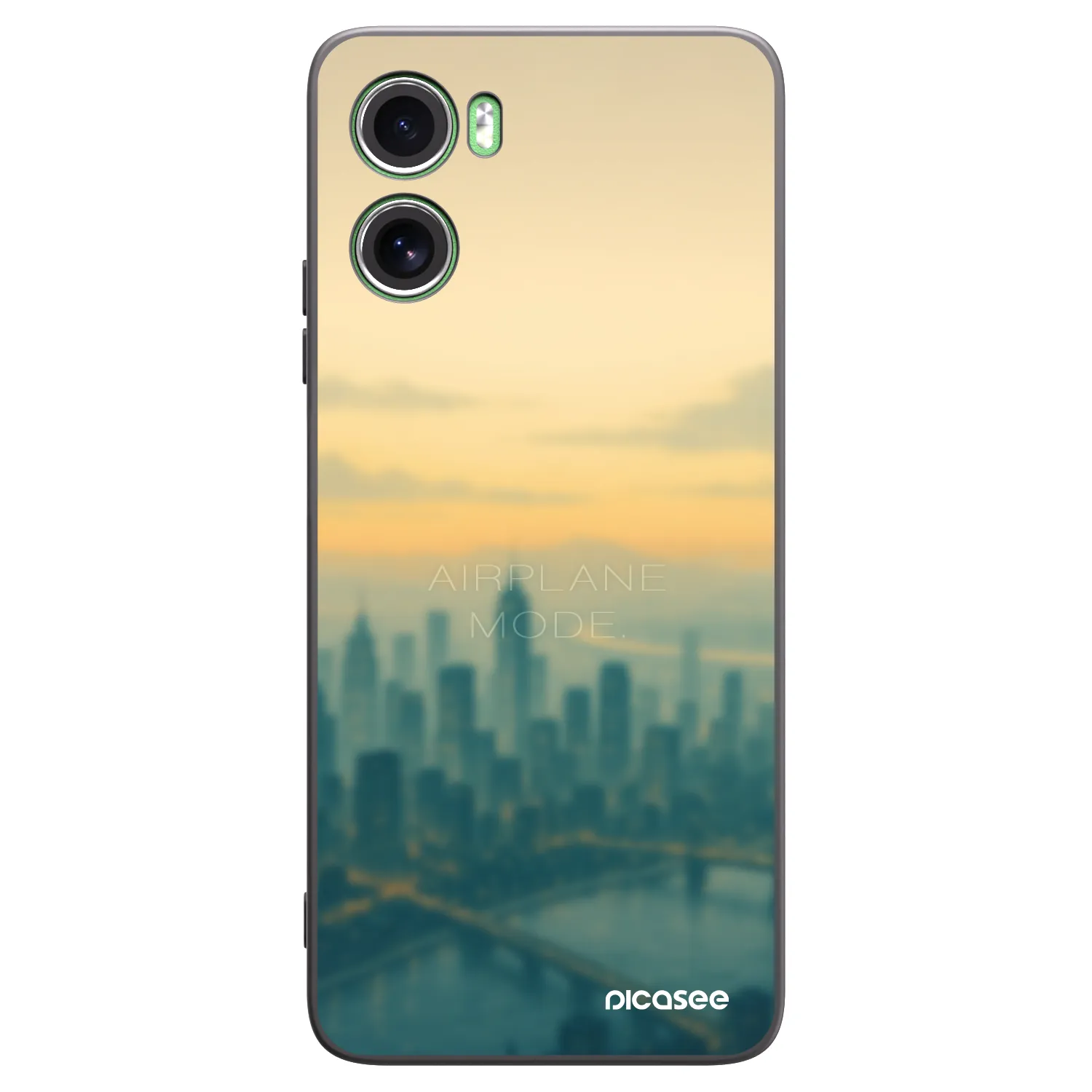 Picasee Μαύρη θήκη σιλικόνης για Motorola Moto G06 - Airplane mode