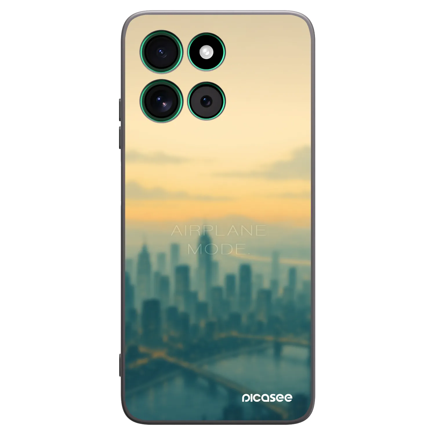Picasee Μαύρη θήκη σιλικόνης για Motorola Moto G57 Power - Airplane mode